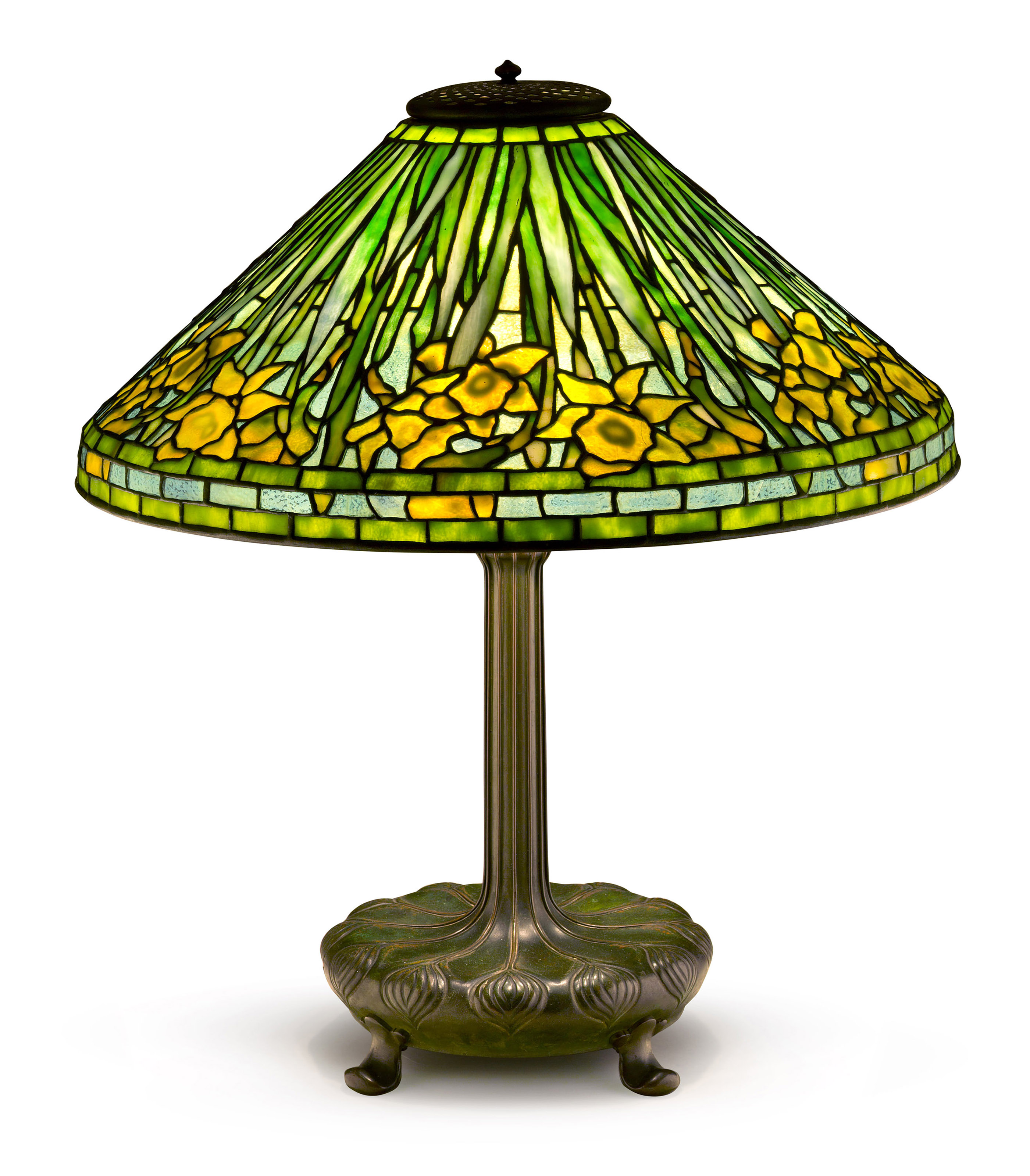 TIFFANY STUDIOS, A 'SWIRLING LEAF' LAMP, CIRCA 1905 | Christie's