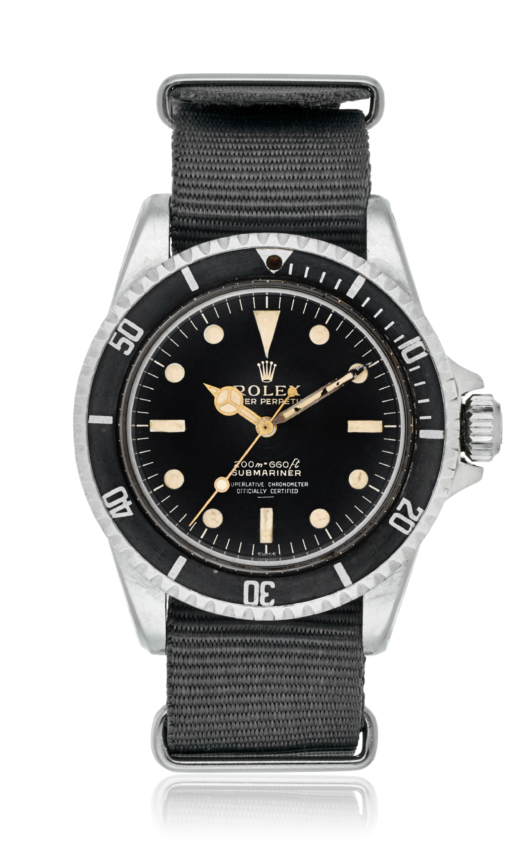 ROLEX SUBMARINER “UNDERLINE POINTED CROWN GUARD,” 5512