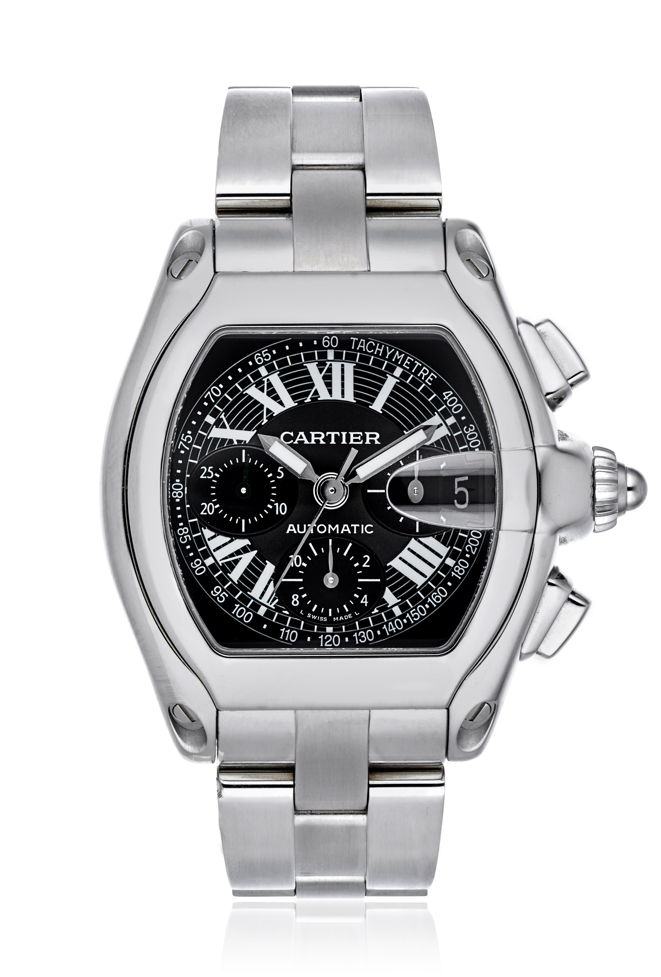 CARTIER ROADSTER XL CHRONOGRAPH, REF.2618, | Christie's