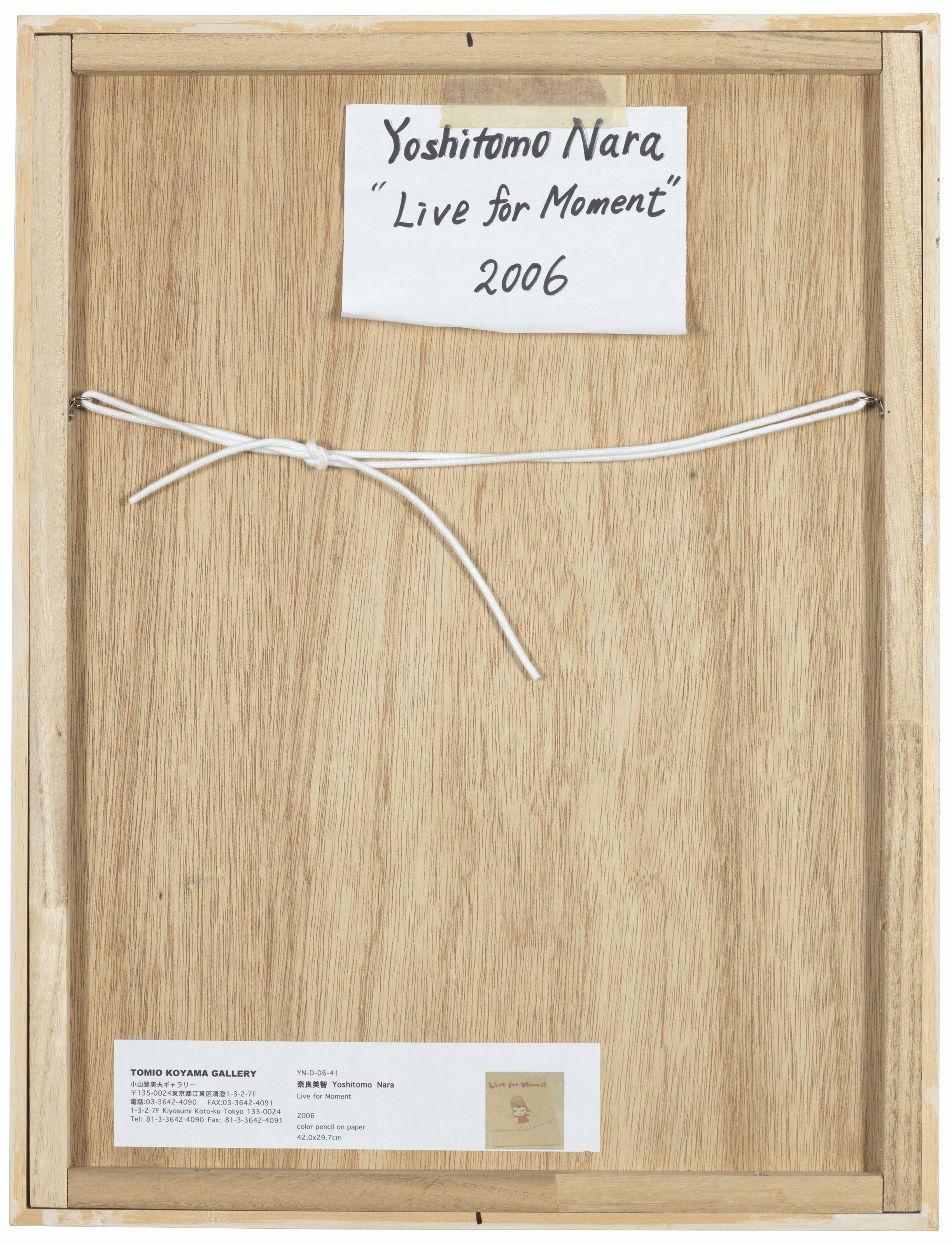 YOSHITOMO NARA (B. 1959), Live for Moment | Christie's
