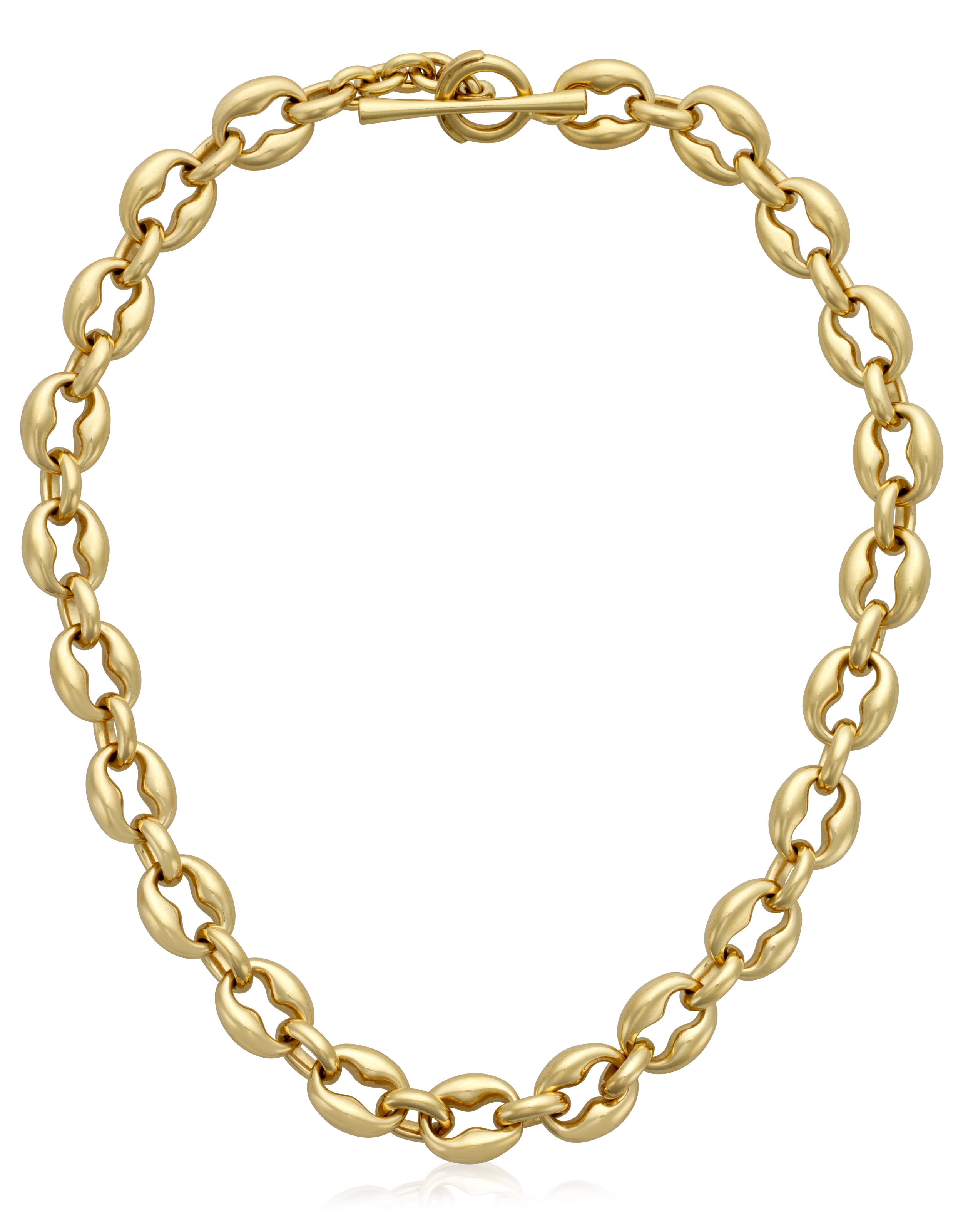 GOLD LINK AND DIAMOND NECKLACE Christie s