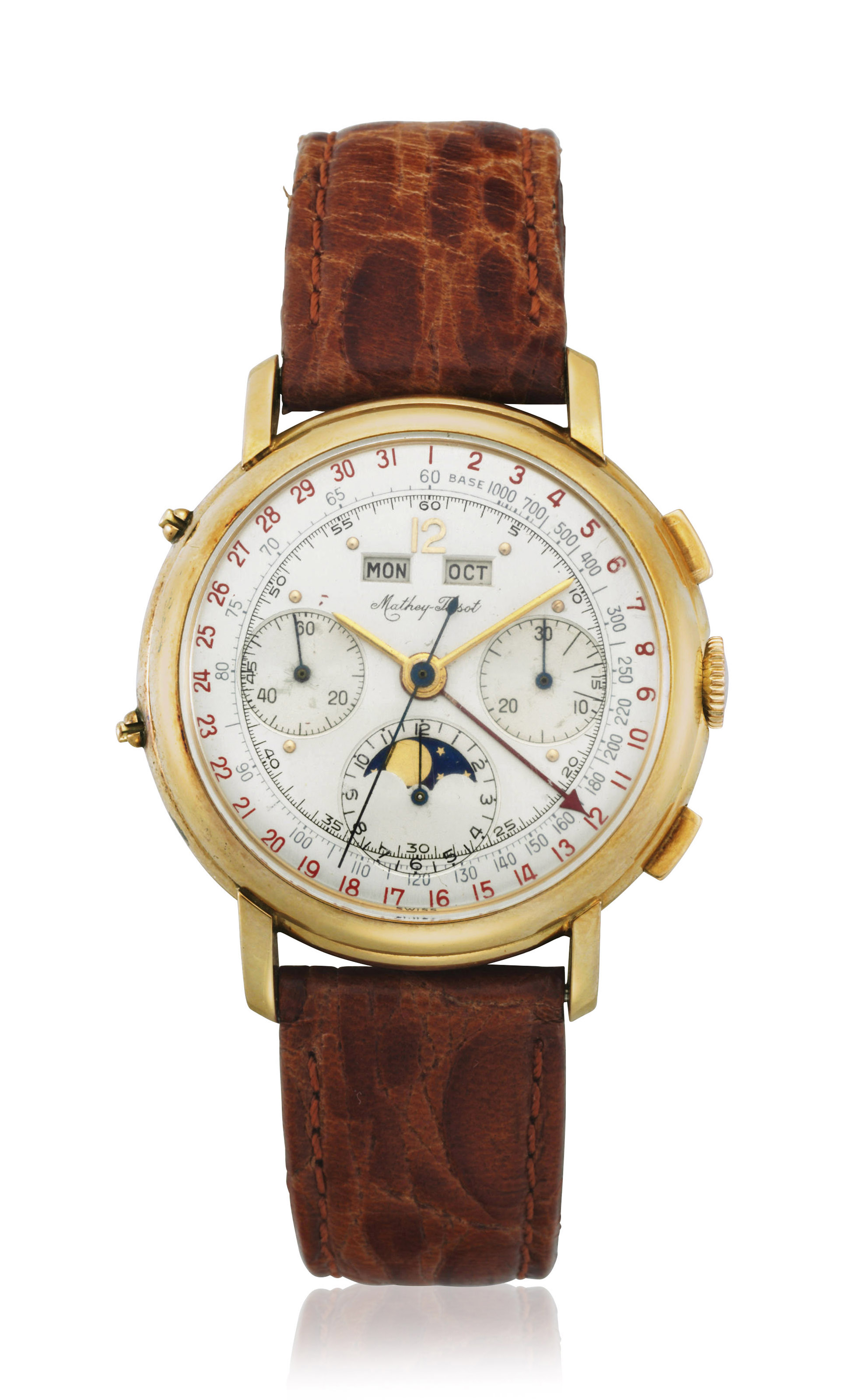 MATHEY-TISSOT FULL CALENDAR CHRONOGRAPH WITH MOON PHASE, Christie's