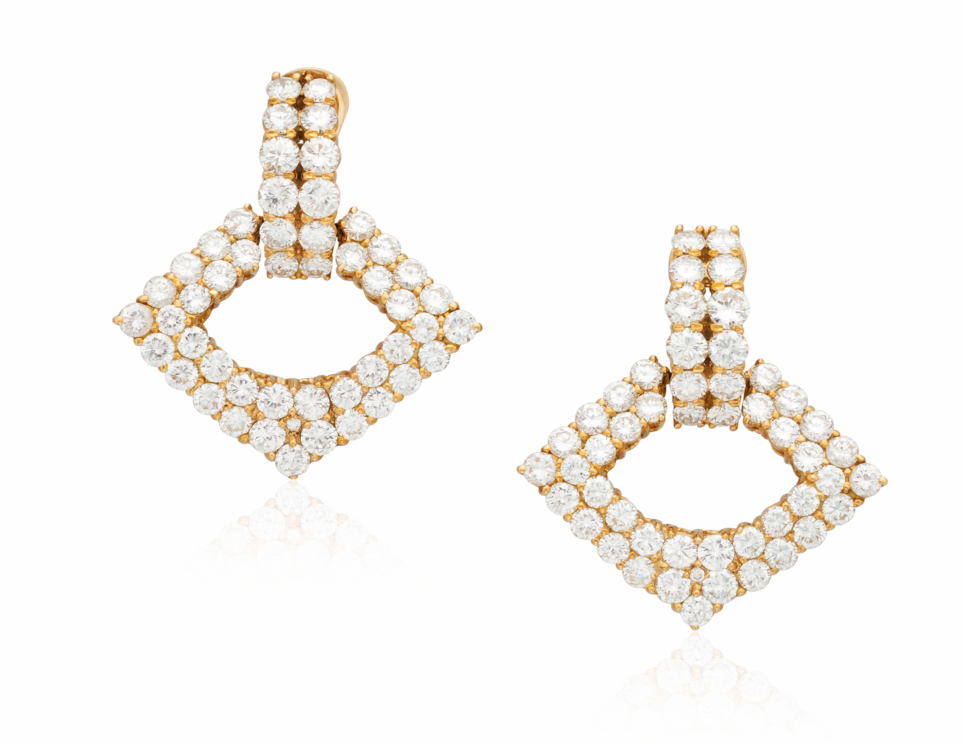 DIAMOND 'DOOR KNOCKER' EARRINGS, Christie’s