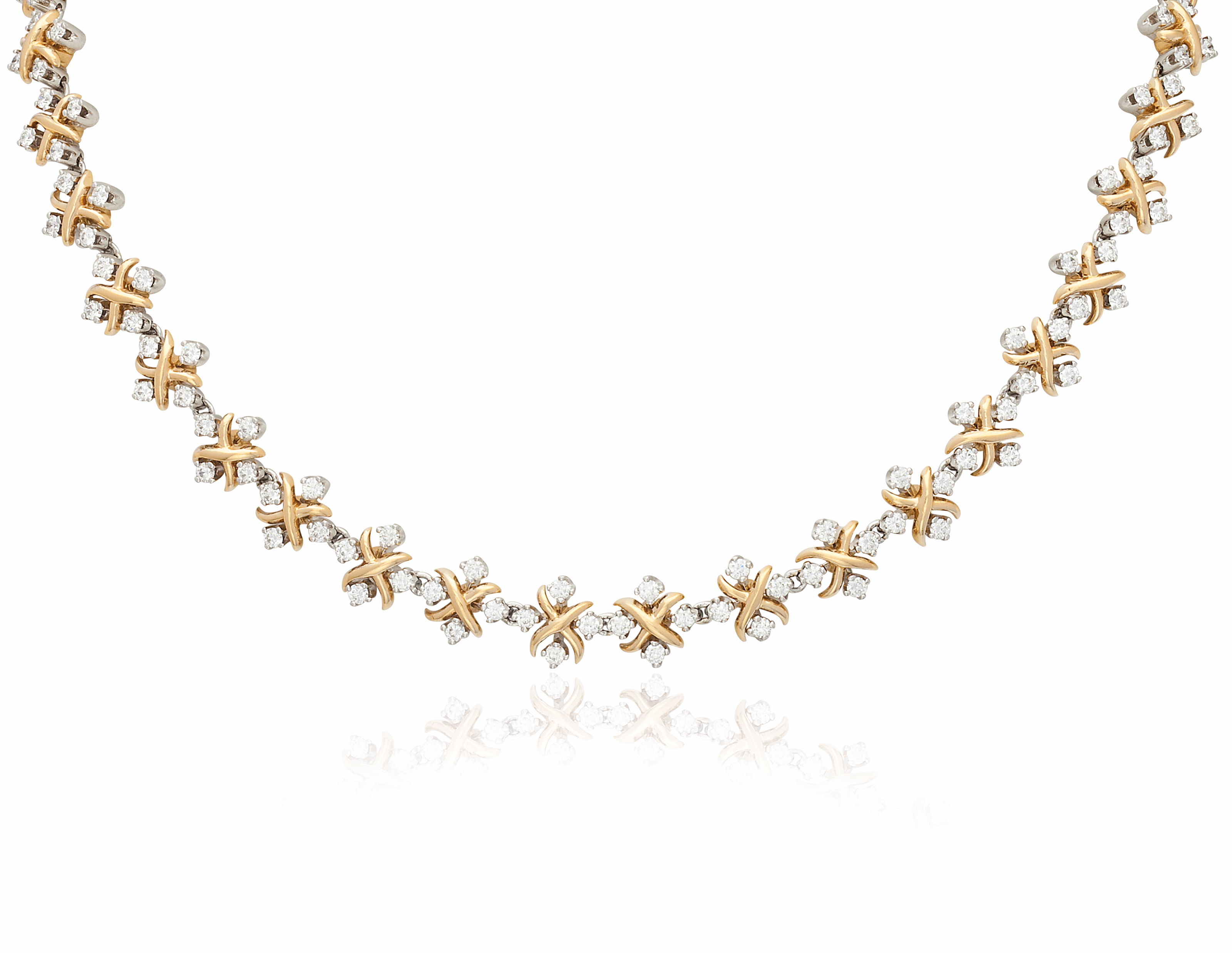 TIFFANY CO. JEAN SCHLUMBERGER LYNN DIAMOND NECKLACE