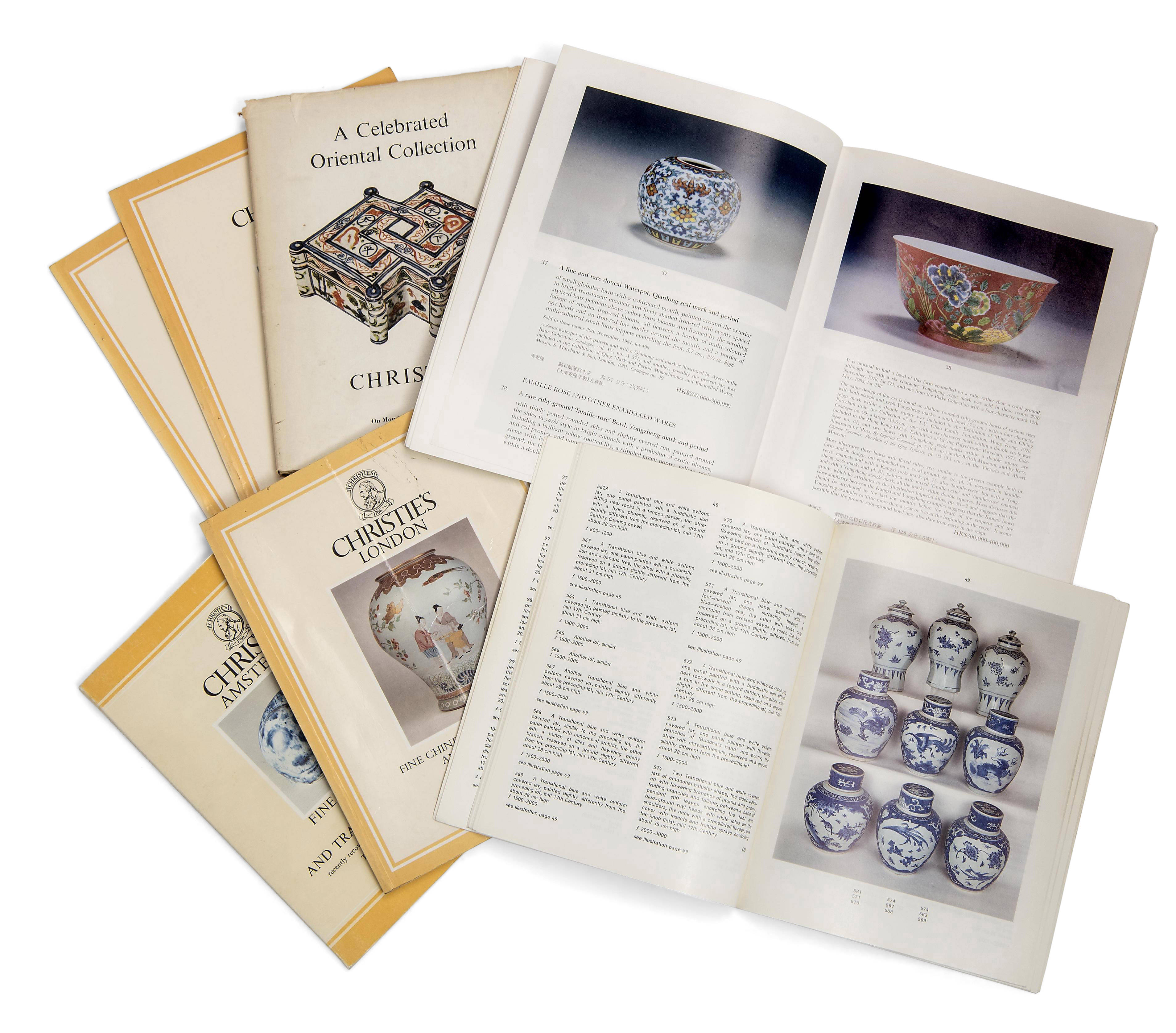 A GROUP OF CHINESE ART AUCTION CATALOGUES AND JOURNALS, INCLUDING