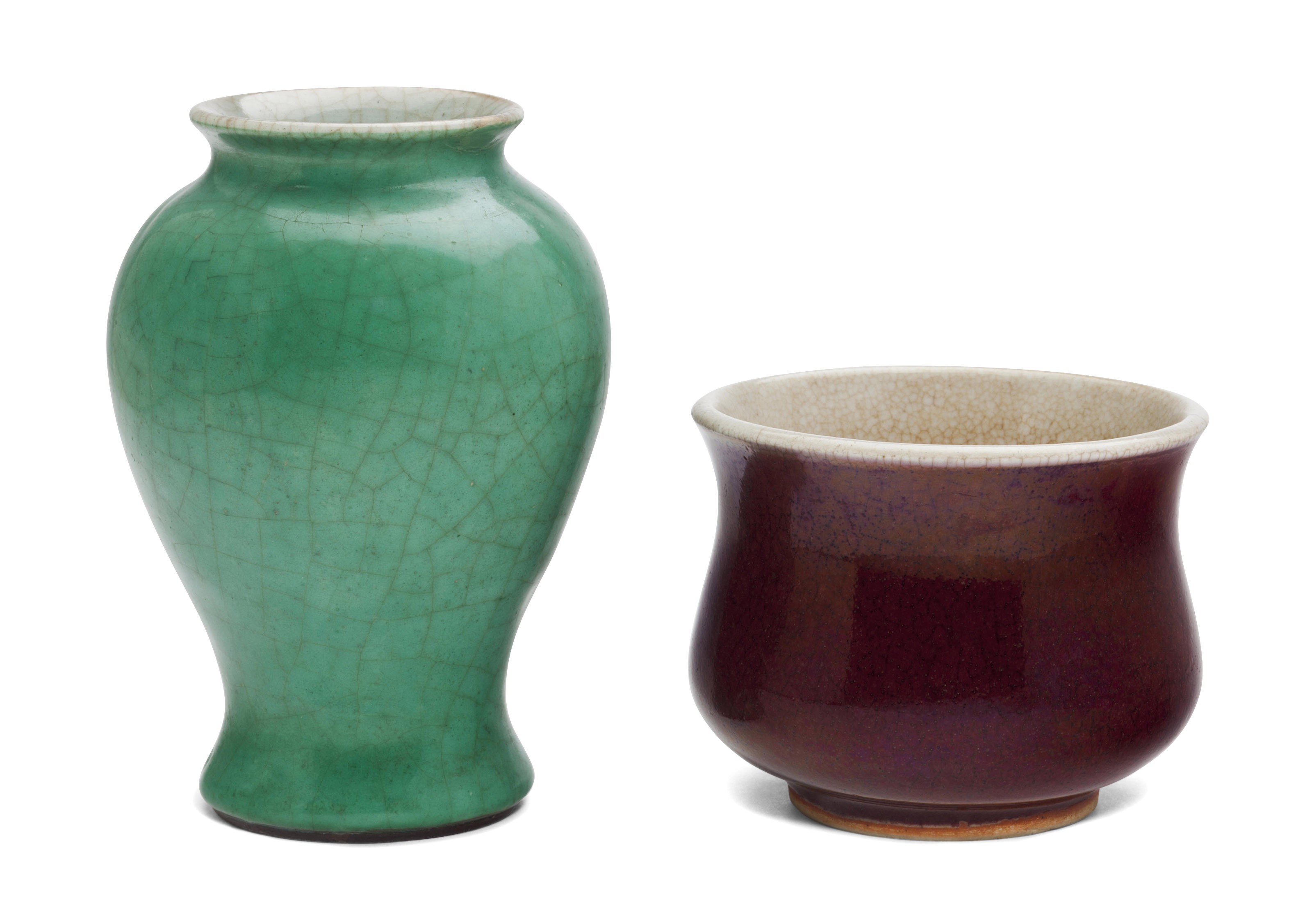 Green Copper Glazed Vase