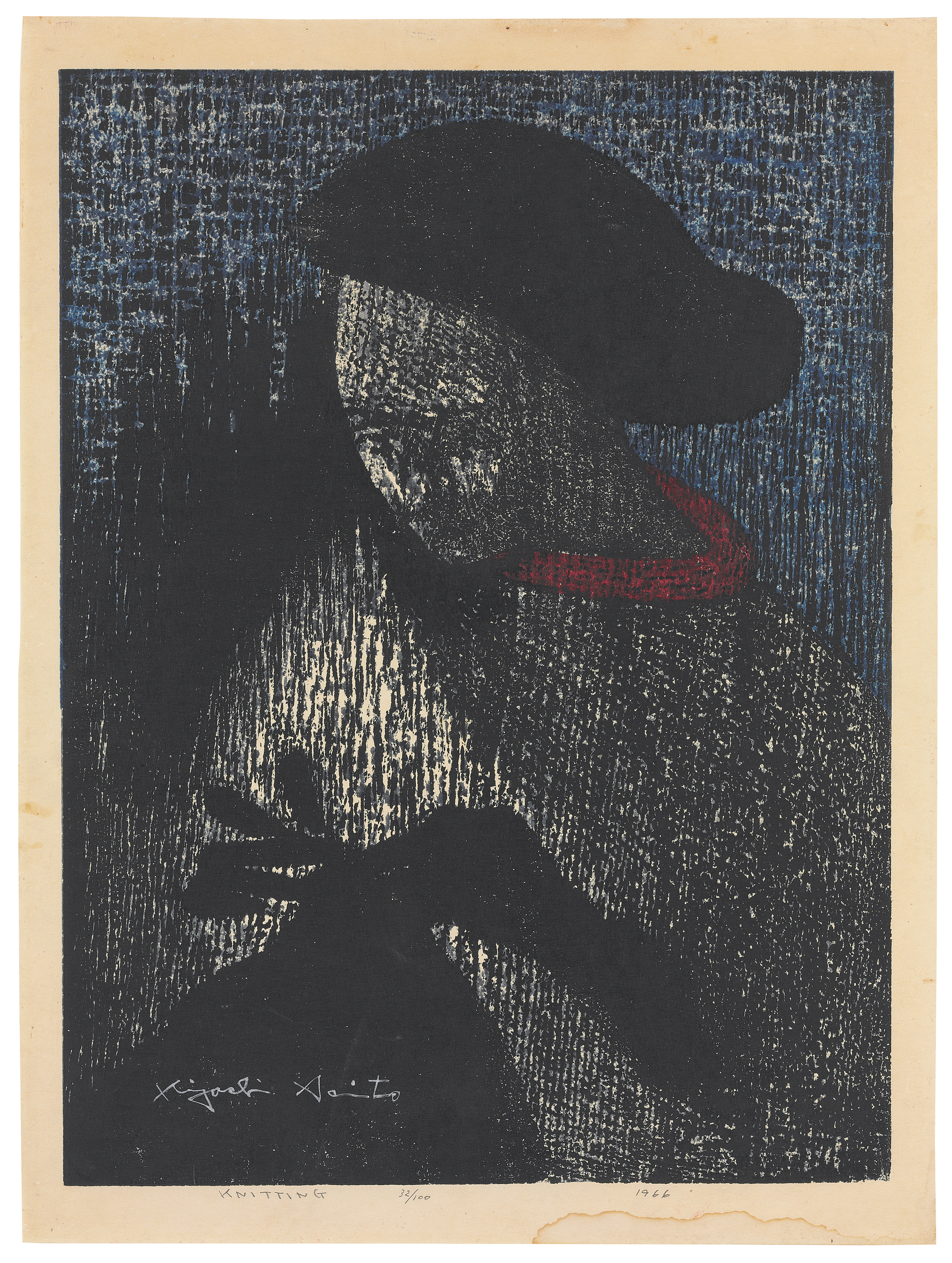 KIYOSHI SAITO (1907-1999), Winter in Paris and Knitting