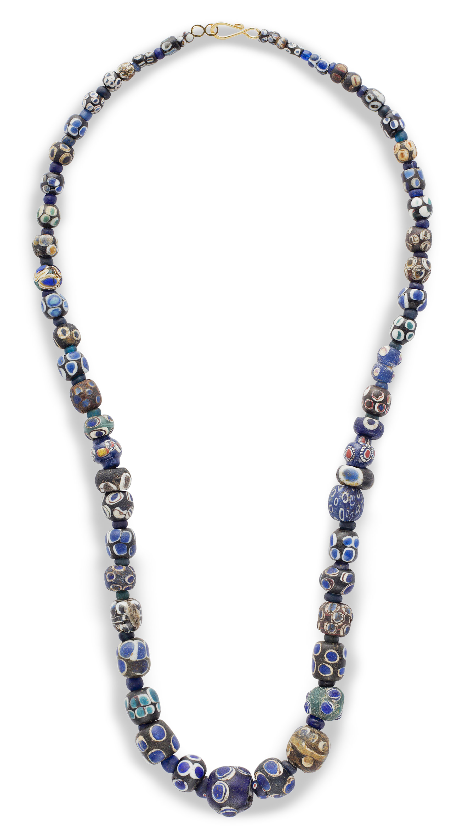 AN EASTERN MEDITERRANEAN GLASS EYEBEAD NECKLACE, CIRCA 1ST MILLENNIUM