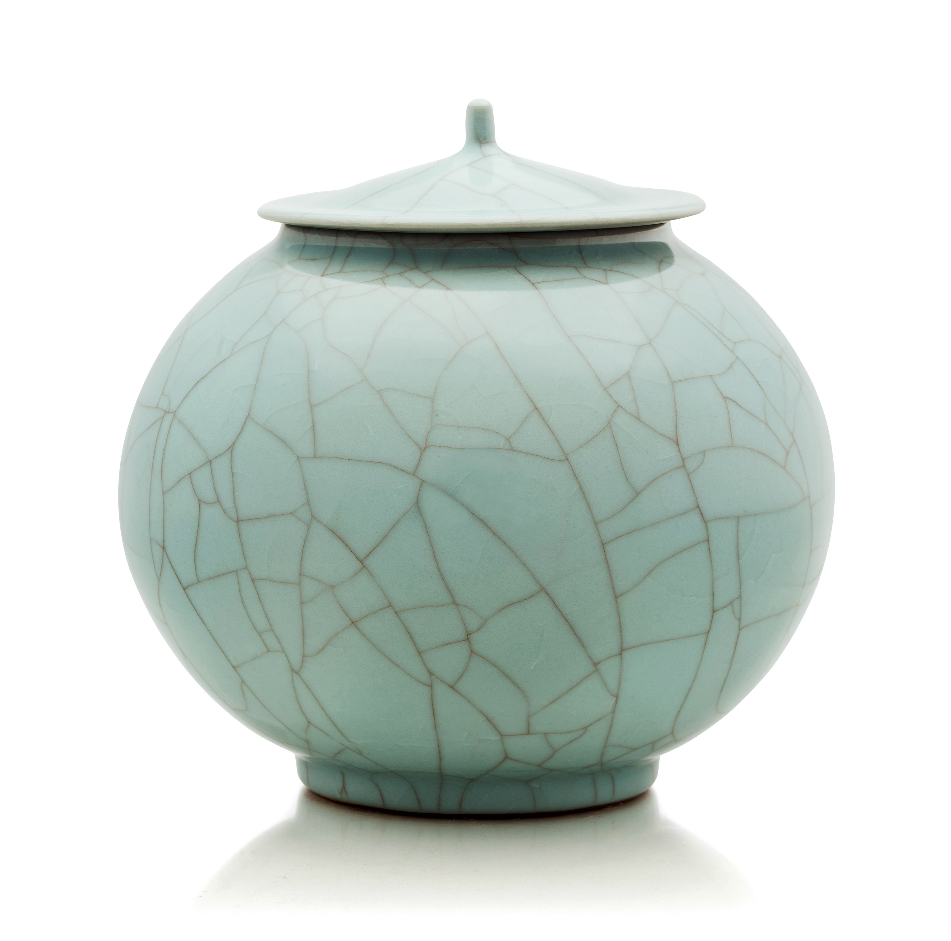 SUZUKI SANSEI (B. 1936), Seiji futatsuki tsubo (Celadon