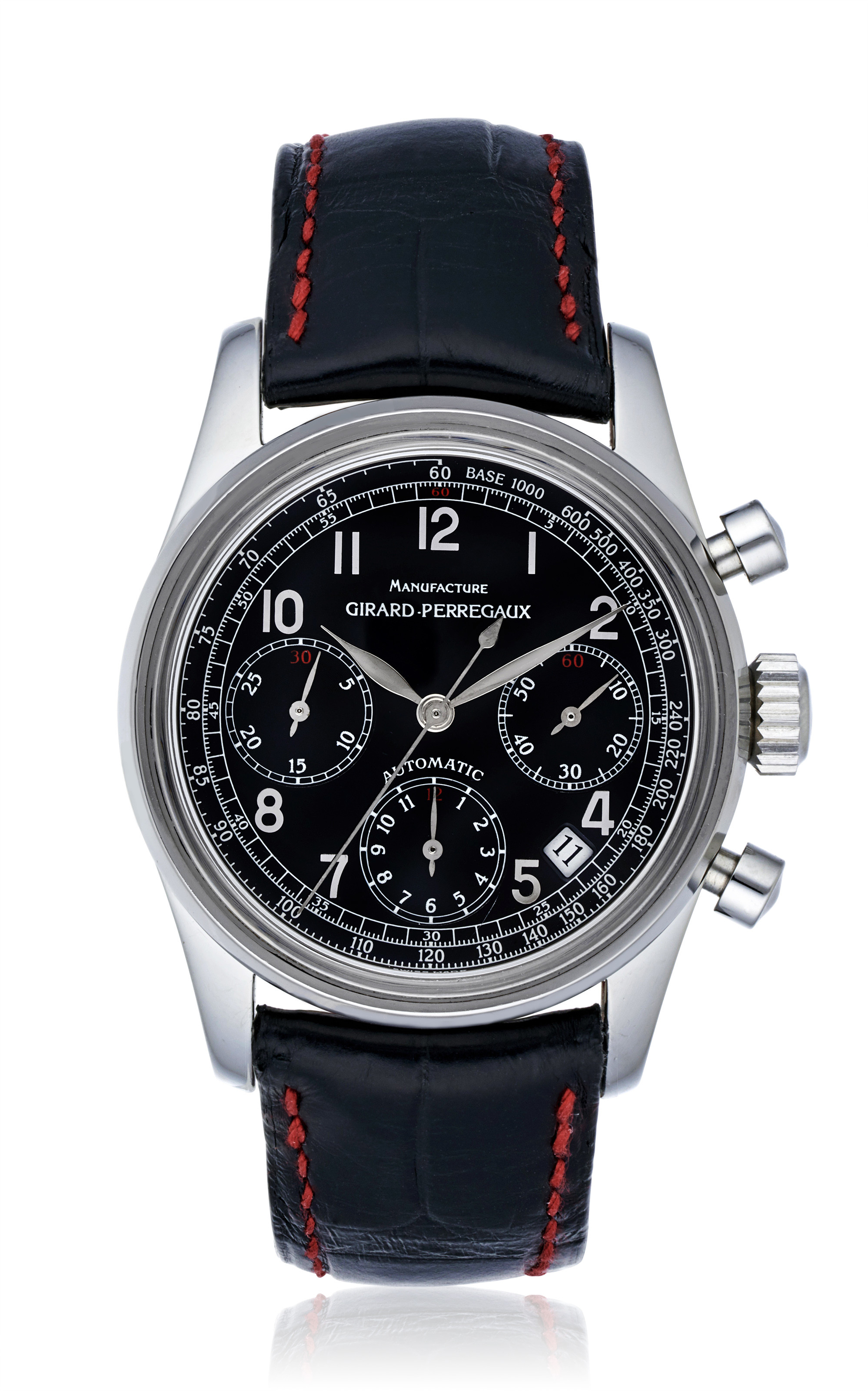 LEMANIA, MILITARY TWO BUTTON CHRONOGRAPH, 818