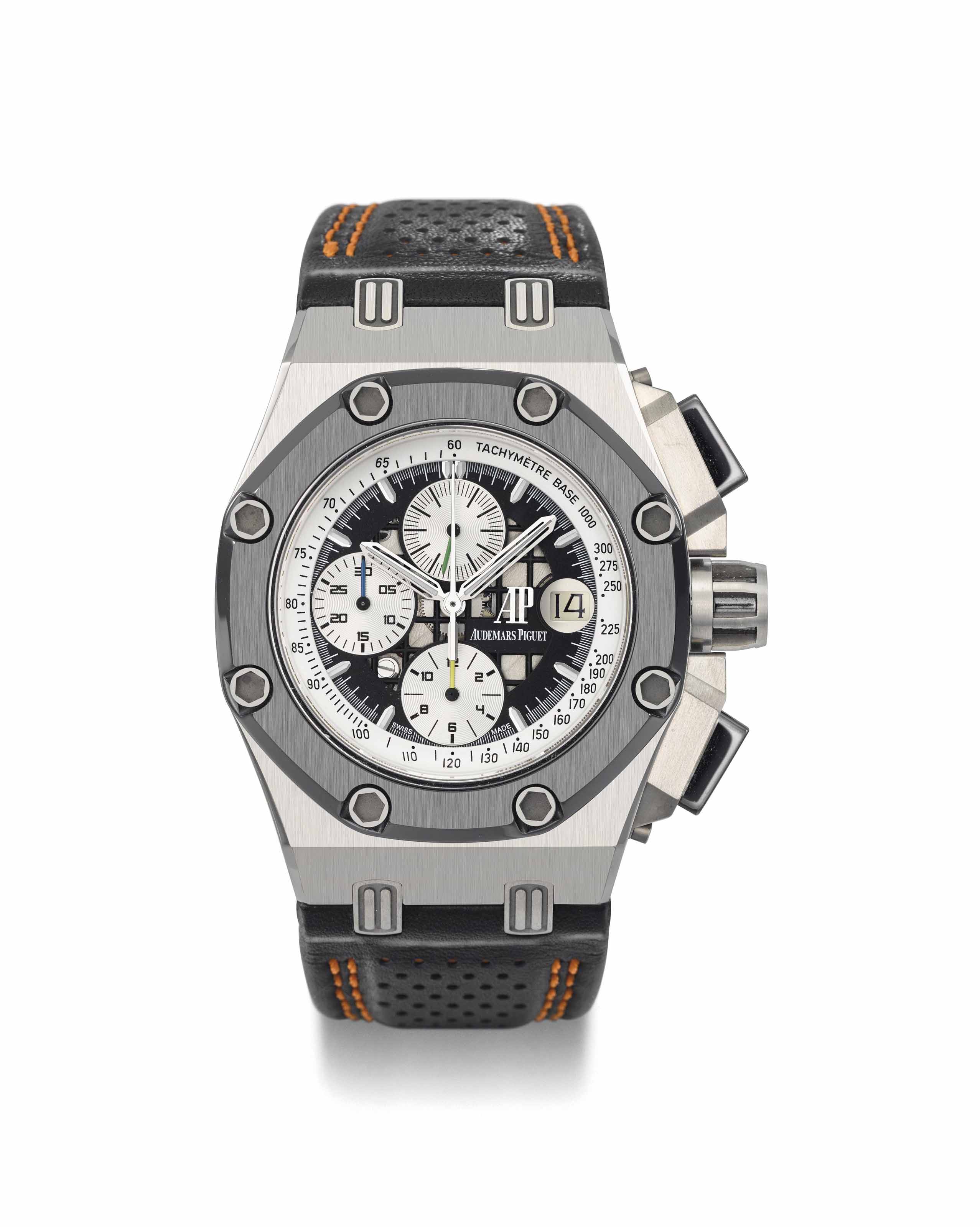 Audemars Piguet A fine rare and large titanium and ceramic limited
