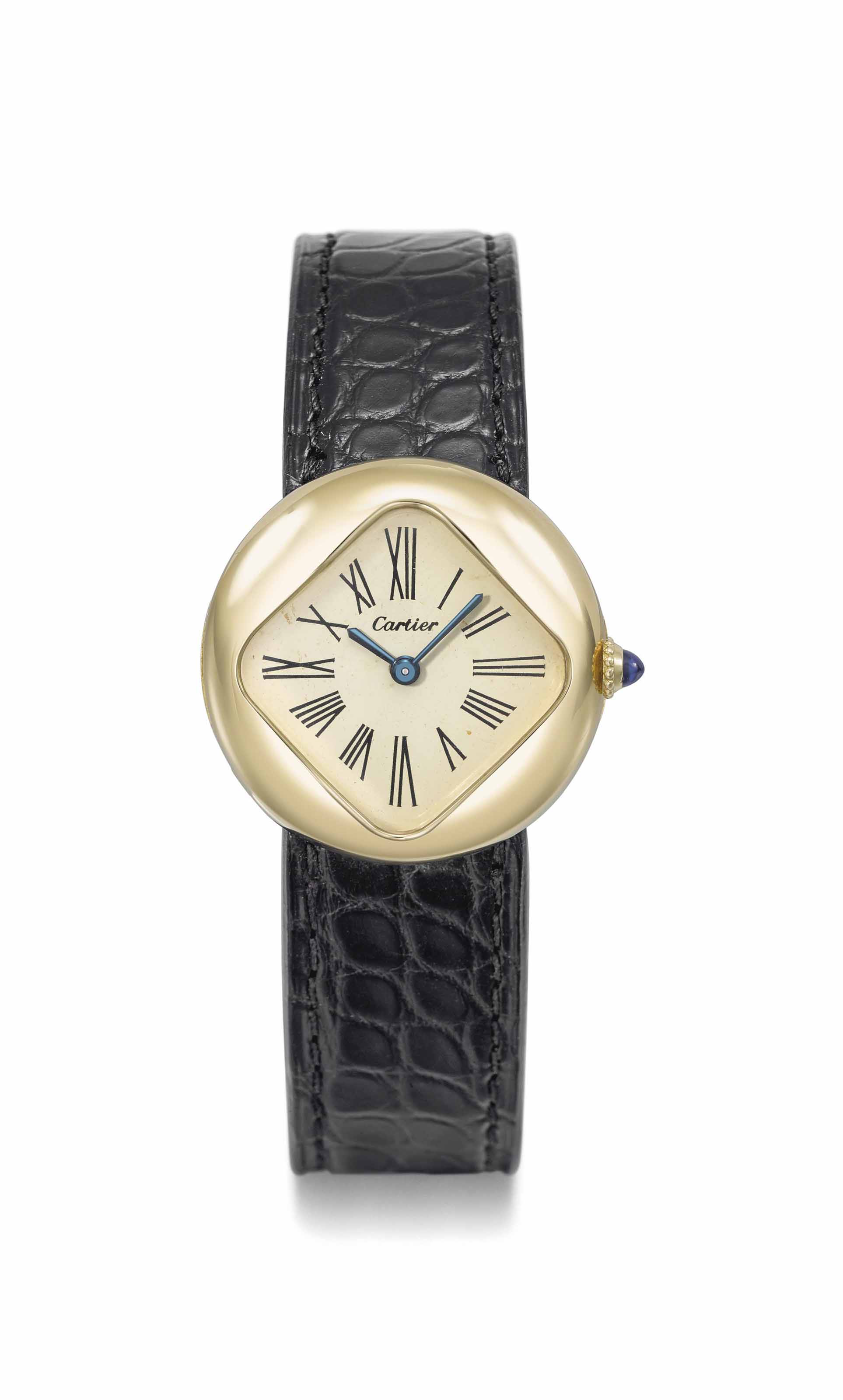 Cartier A Lady S Very Fine And Extremely Rare 18k Gold Wristwatch With Lozenge Dial And Box Spartan watch pebble watchband pebble 2 strap bezel ga2100 hour xiaomi strap for watch activ 2 blue watchband pebble steel watchband dw5600. extremely rare 18k gold wristwatch