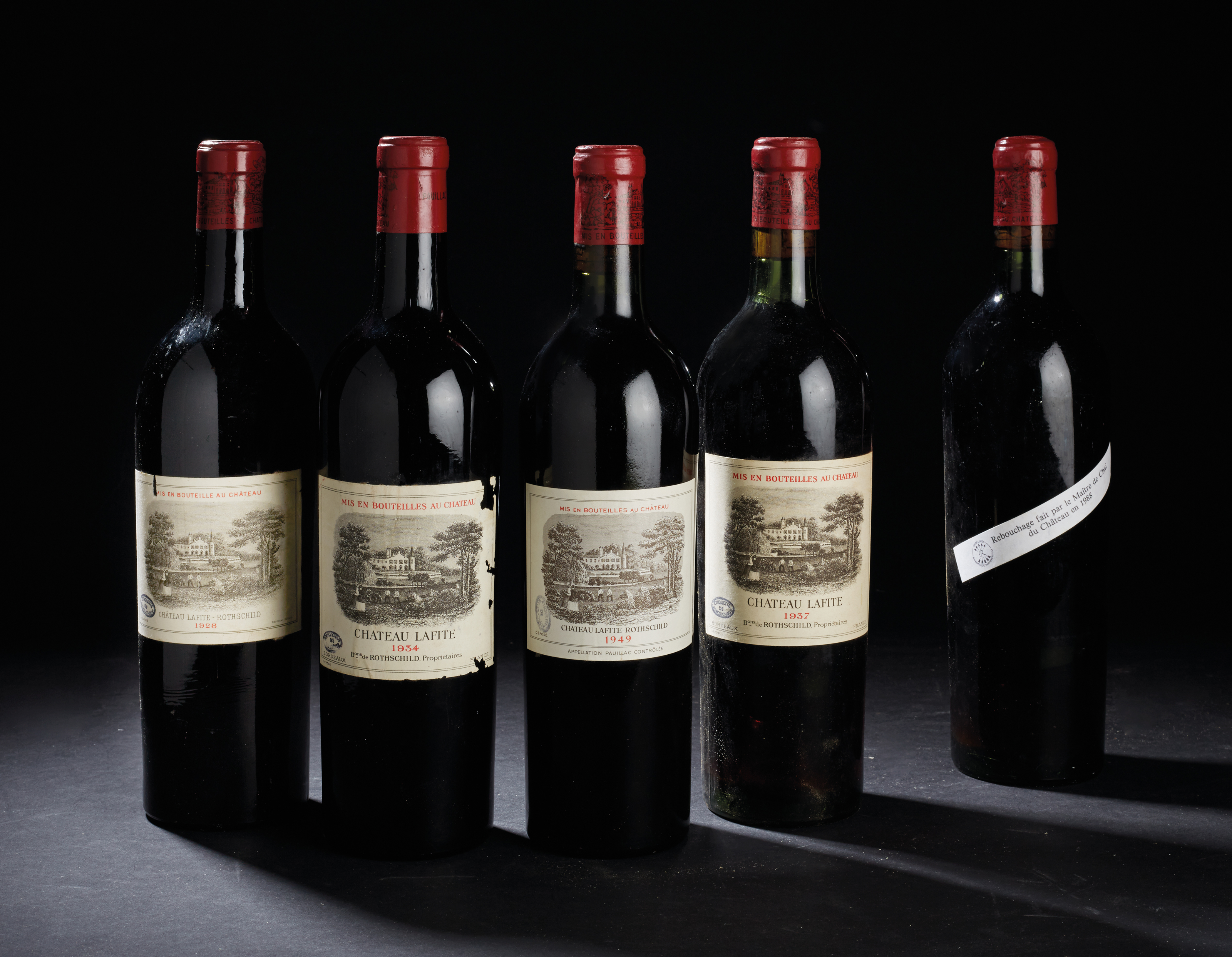 Château LafiteRothschild 1937 , 3 bottles per lot Christie's