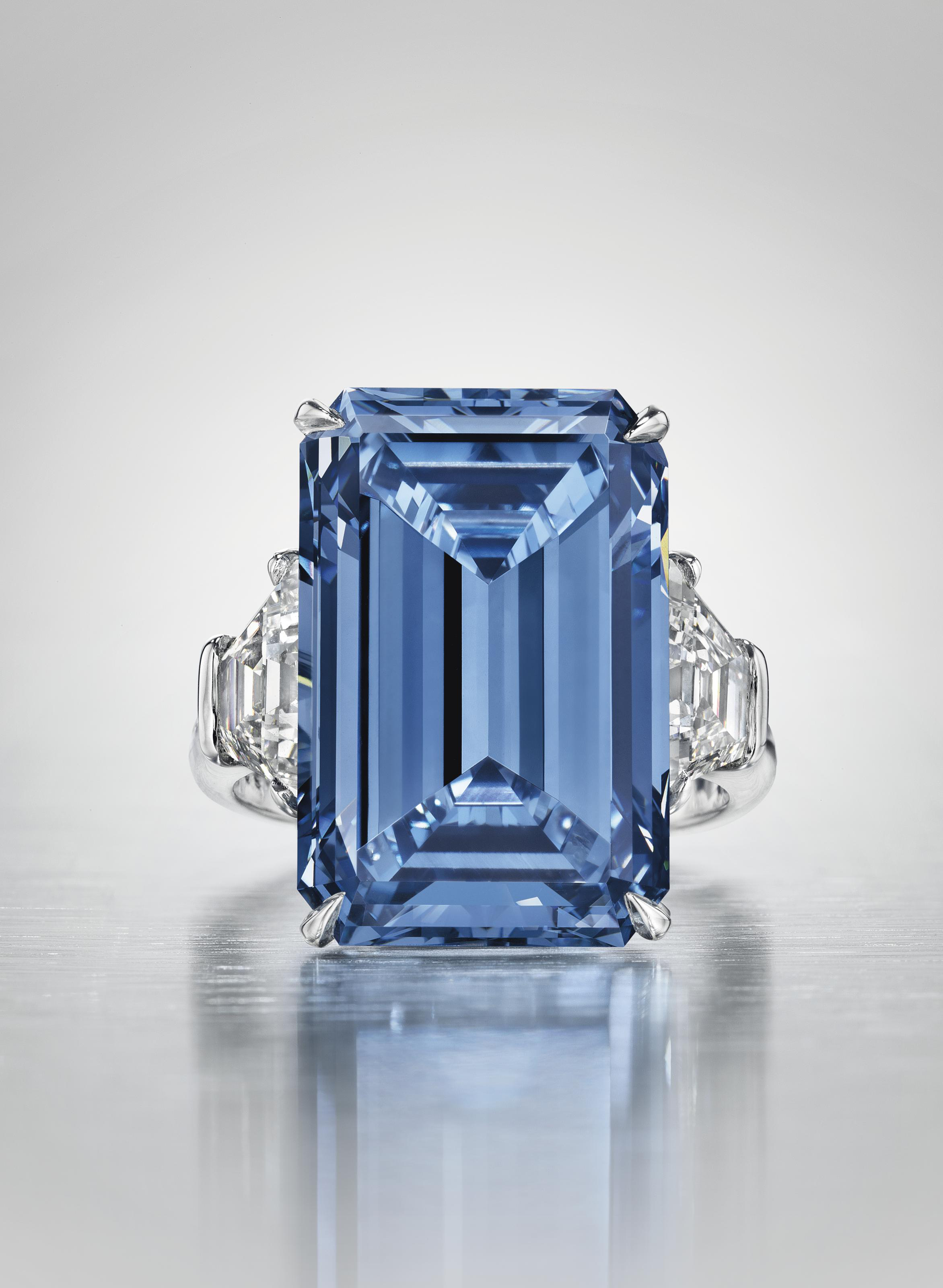 THE OPPENHEIMER BLUEA SENSATIONAL COLOURED DIAMOND RING Christie s