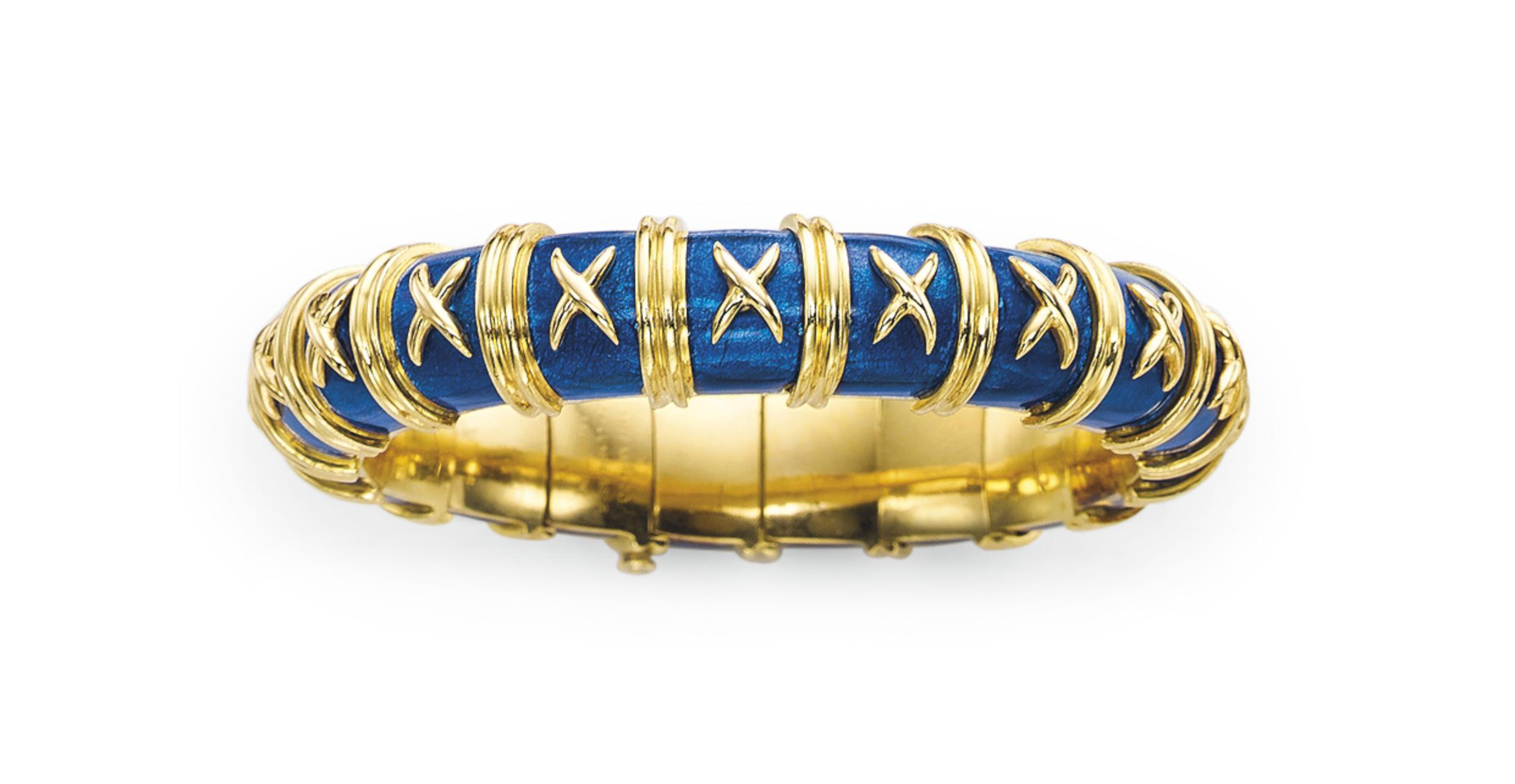 AN ENAMEL 'CROISILLON' BRACELET, BY JEAN SCHLUMBERGER, TIFFANY & CO. | Christie's