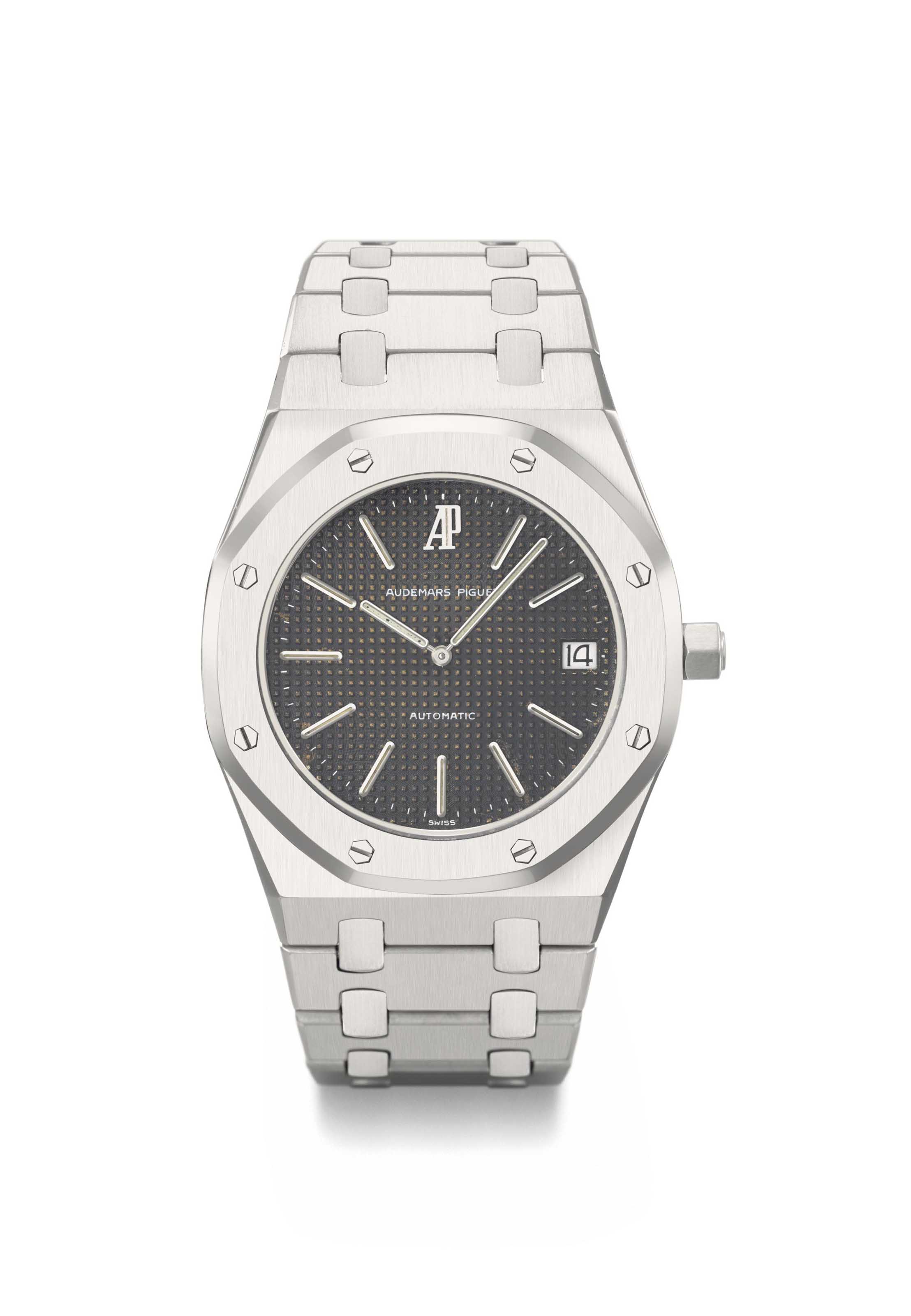 Audemars Piguet A rare stainless steel automatic wristwatch with date