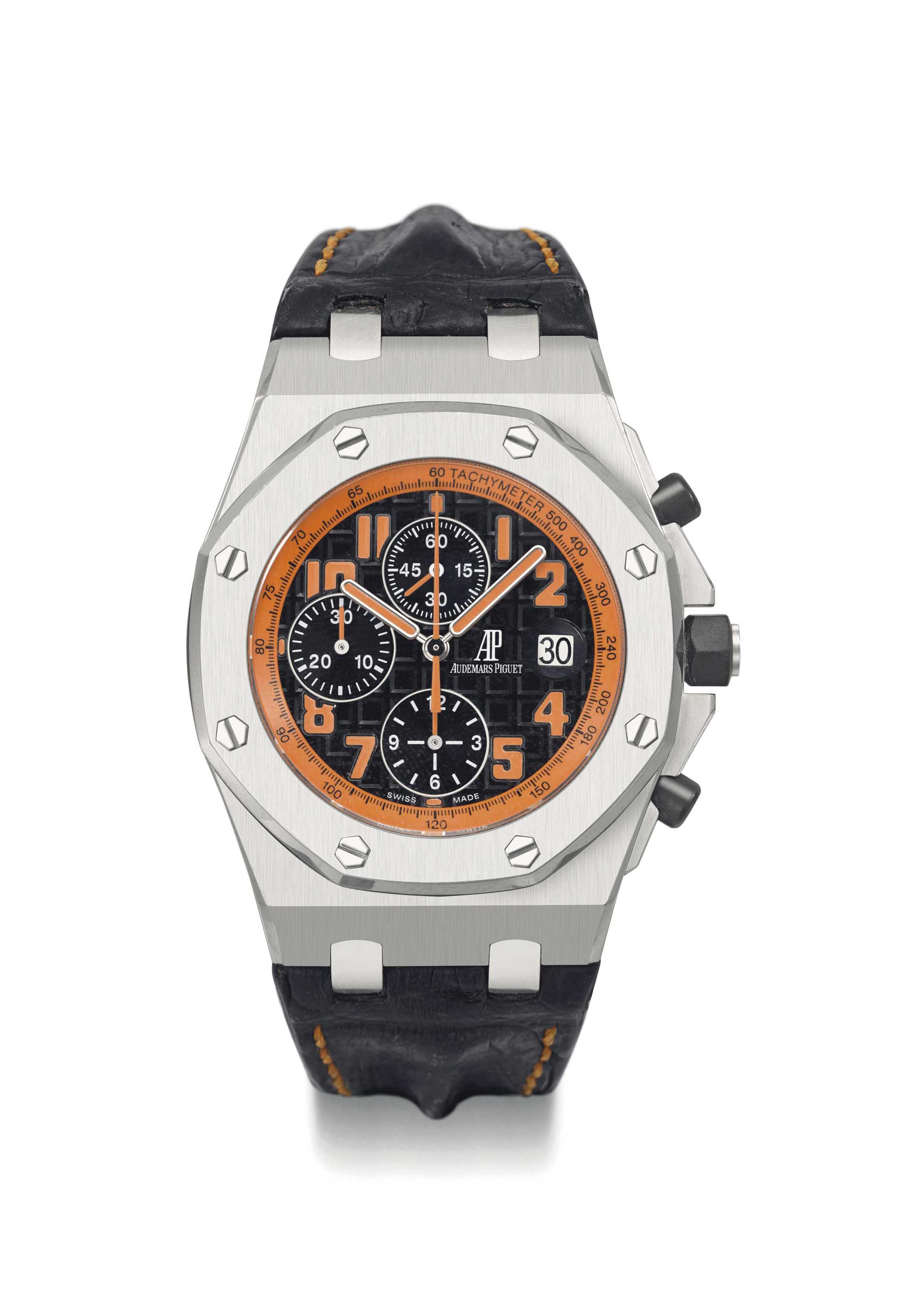 Audemars Piguet A large stainless steel automatic chronograph