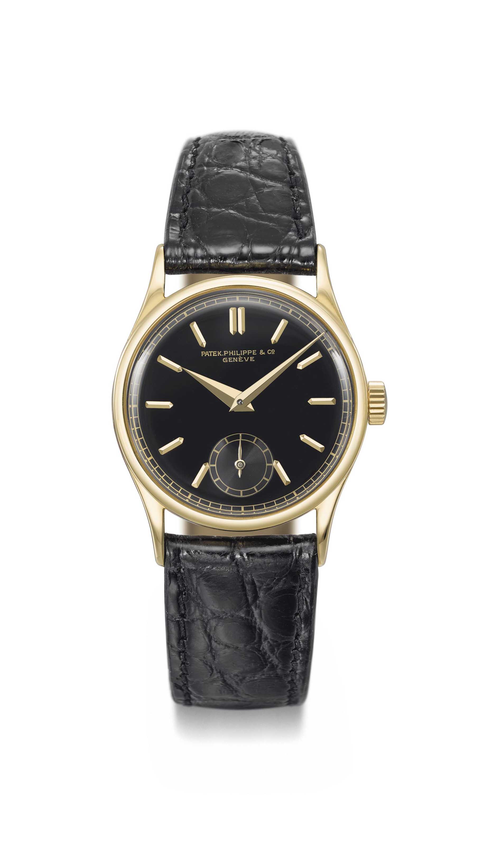 patek philippe black and gold