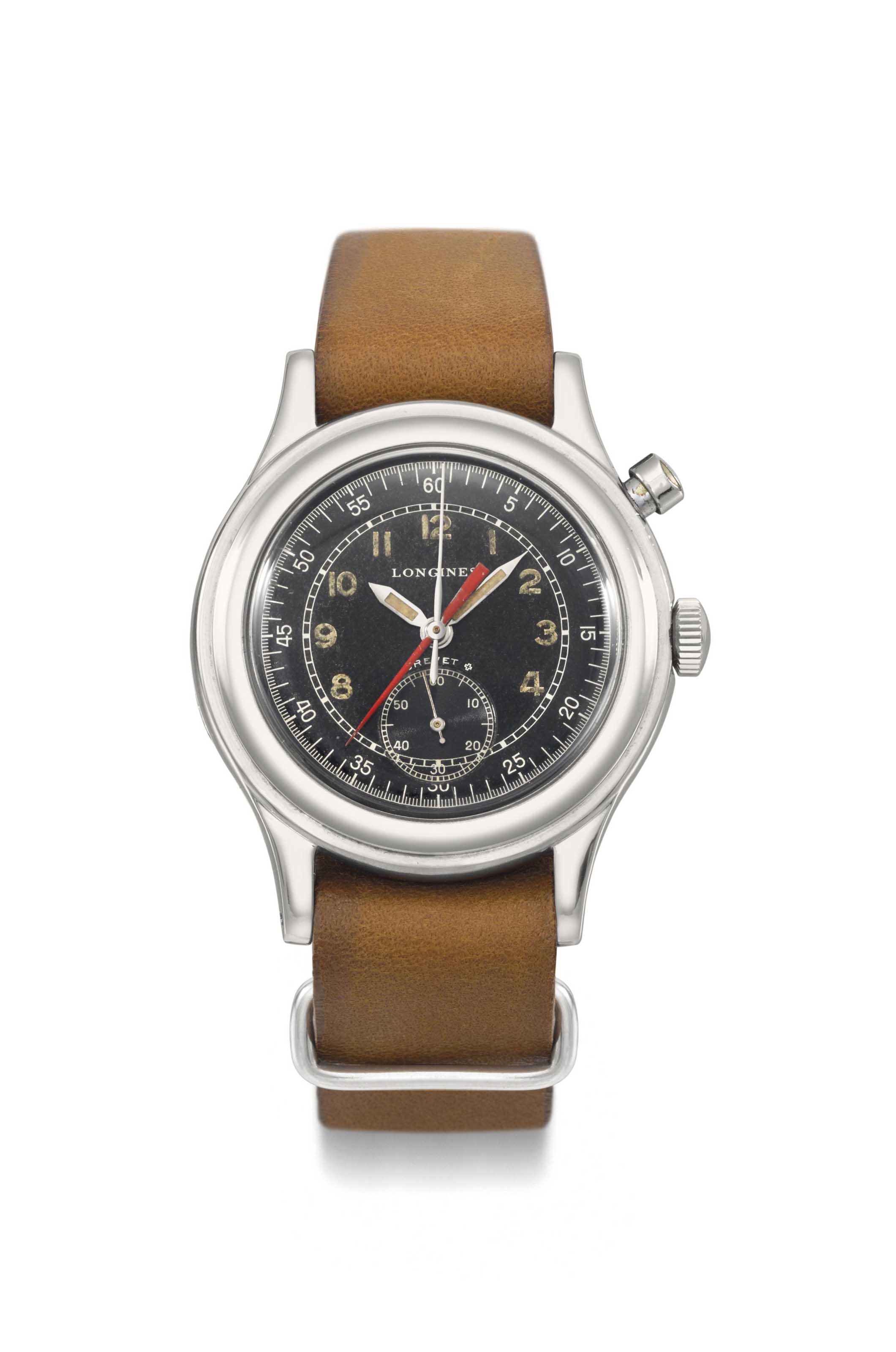 longines single button chronograph