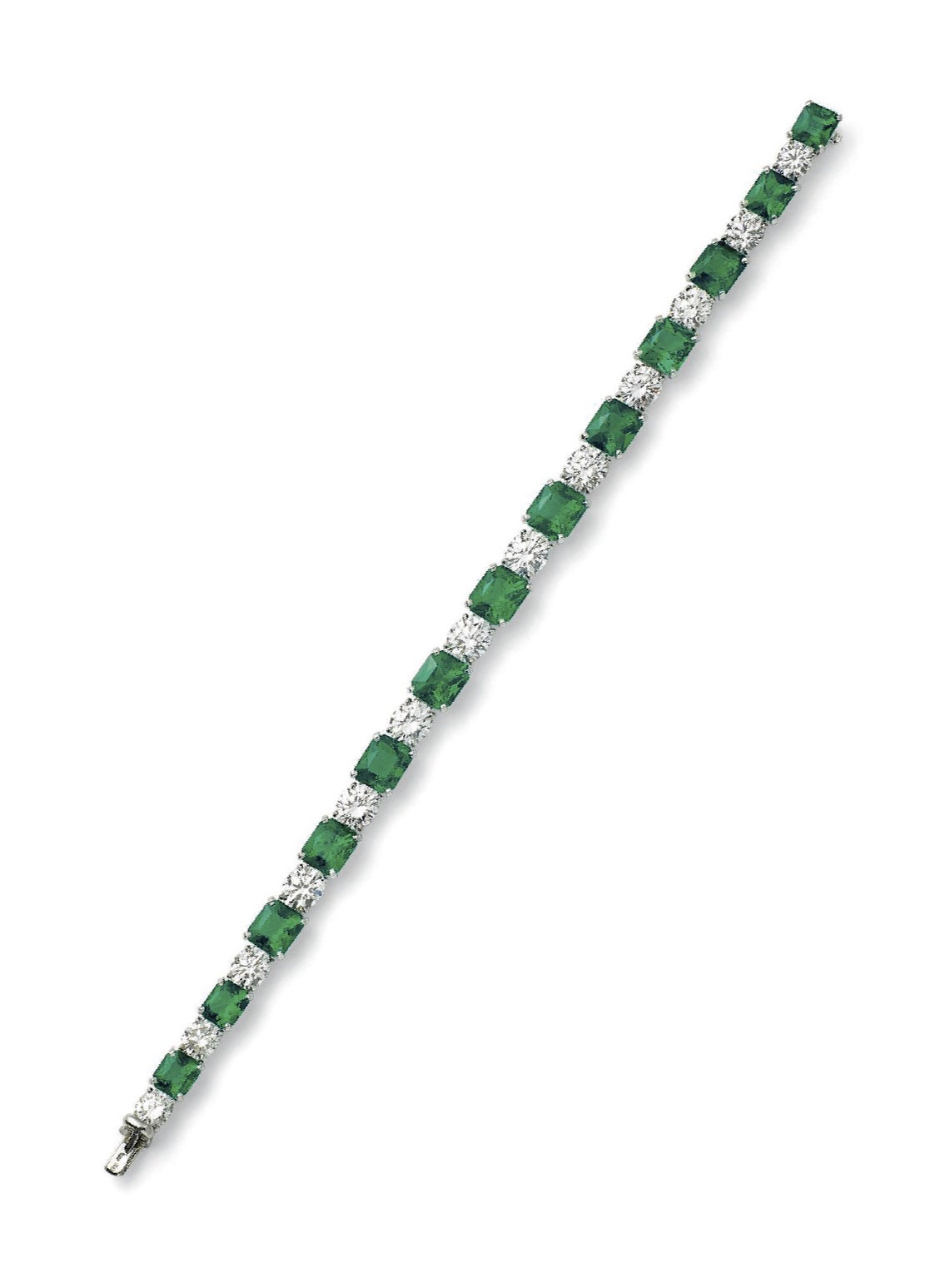 AN EMERALD AND DIAMOND BRACELET, BY BULGARI | Jewelry, bracelet | Christies AN EMERALD AND DIAMOND BRACELET, BY BULGARI