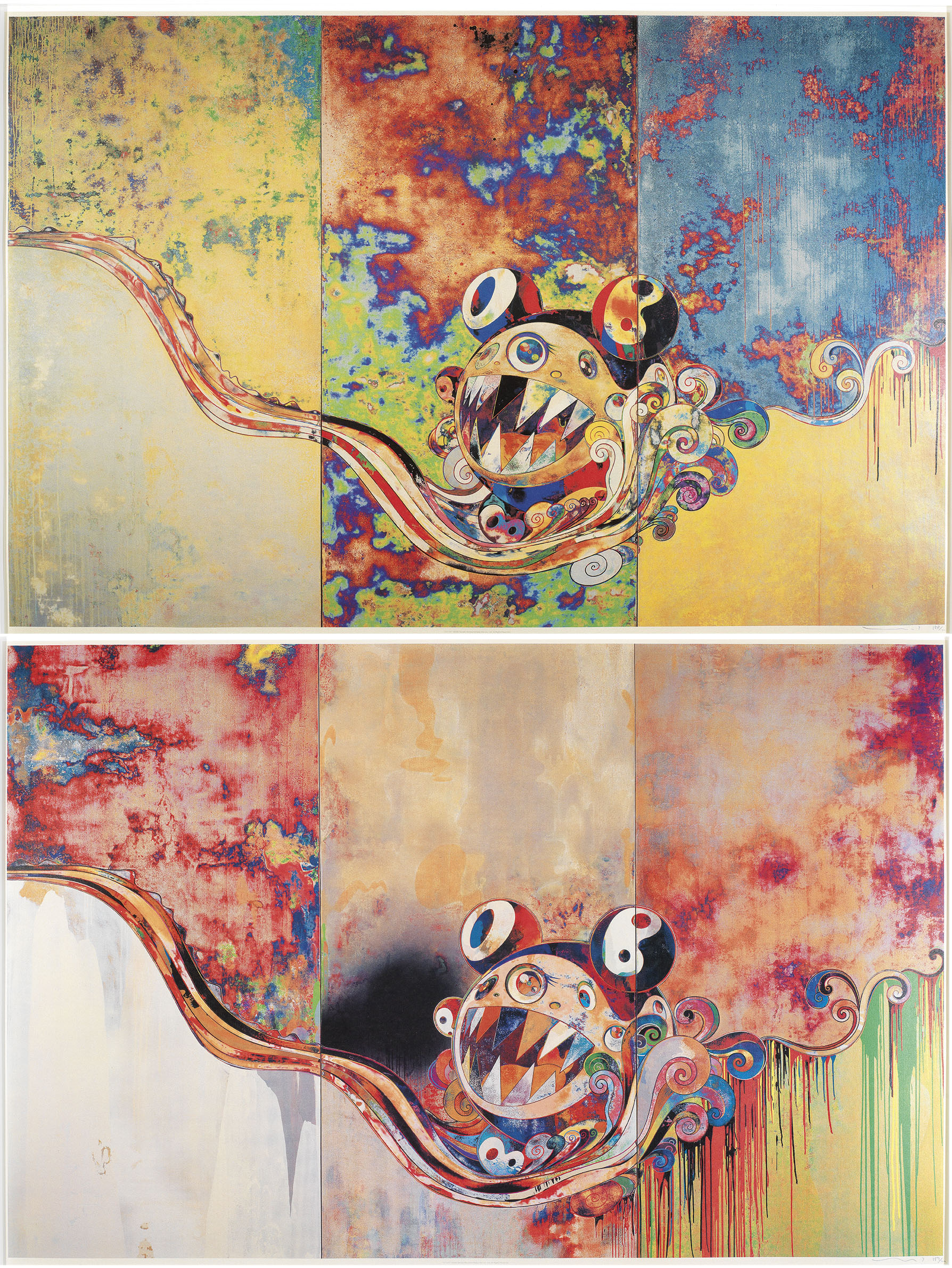 YAYOI KUSAMA (Japan, B. 1929), Lemon Squash (2); & Lemon Squash (3
