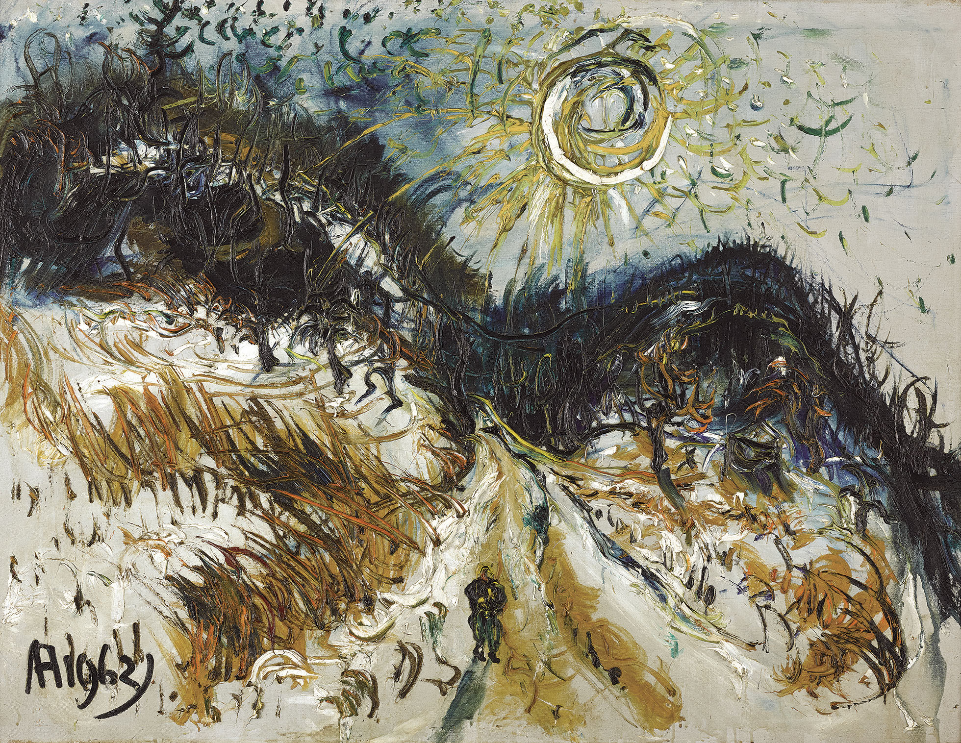 affandi-indonesian-1907-1990-snow-in-the-sun-usa-christie-s