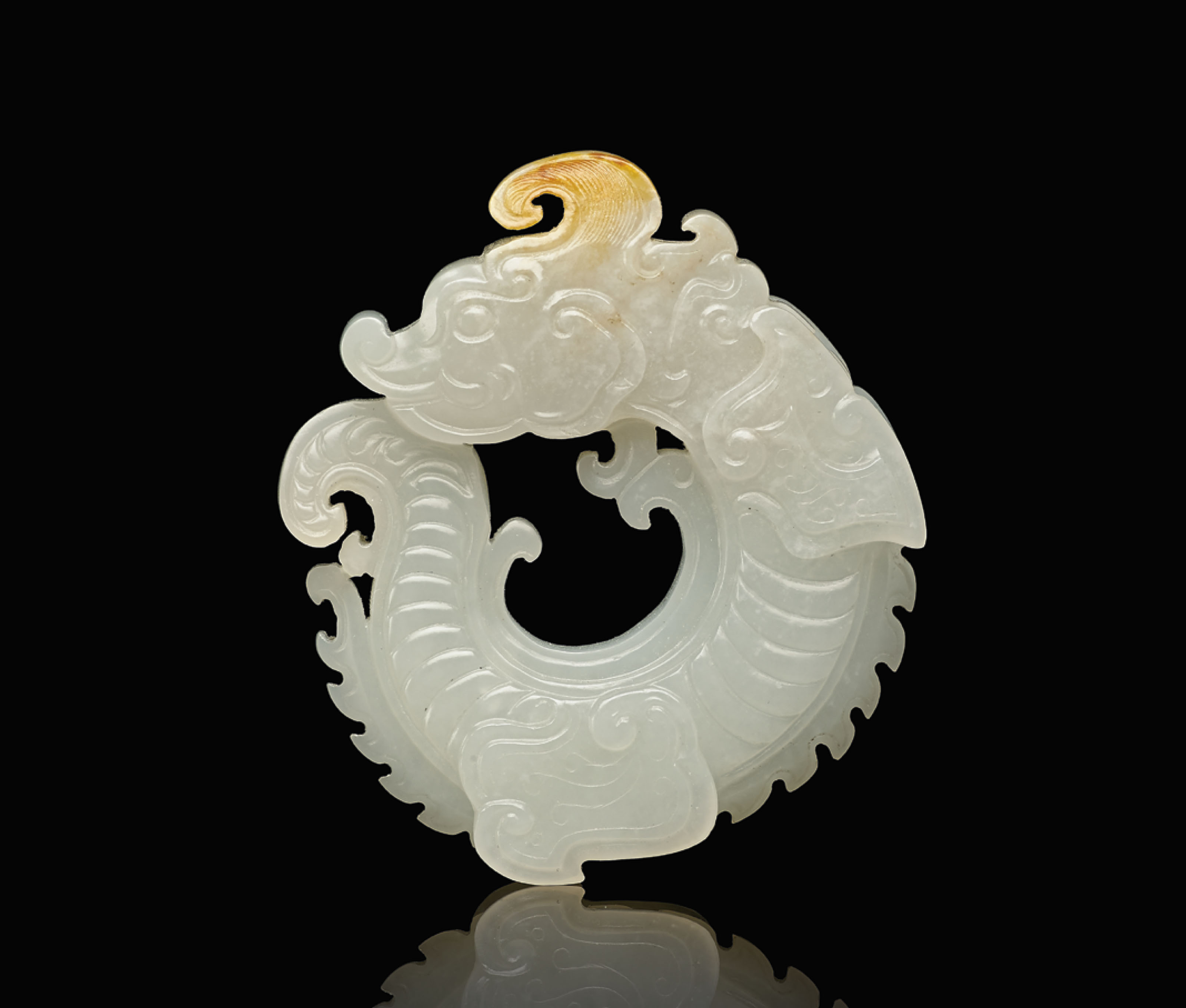 A WHITE JADE 'DRAGON' PENDANT , QING DYNASTY (16441911) Christie's