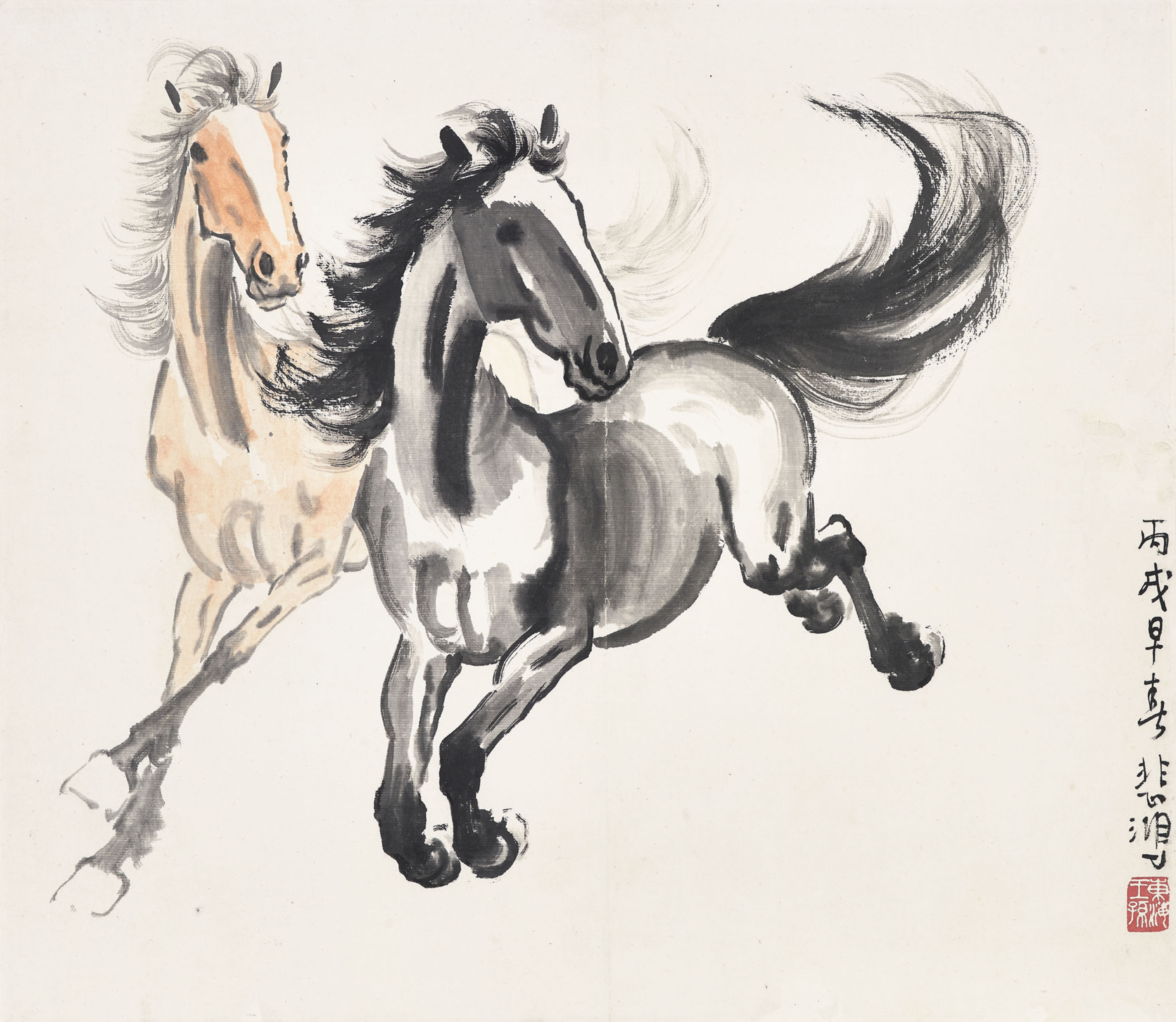 XU BEIHONG (18951953) , Galloping Horses Christie's