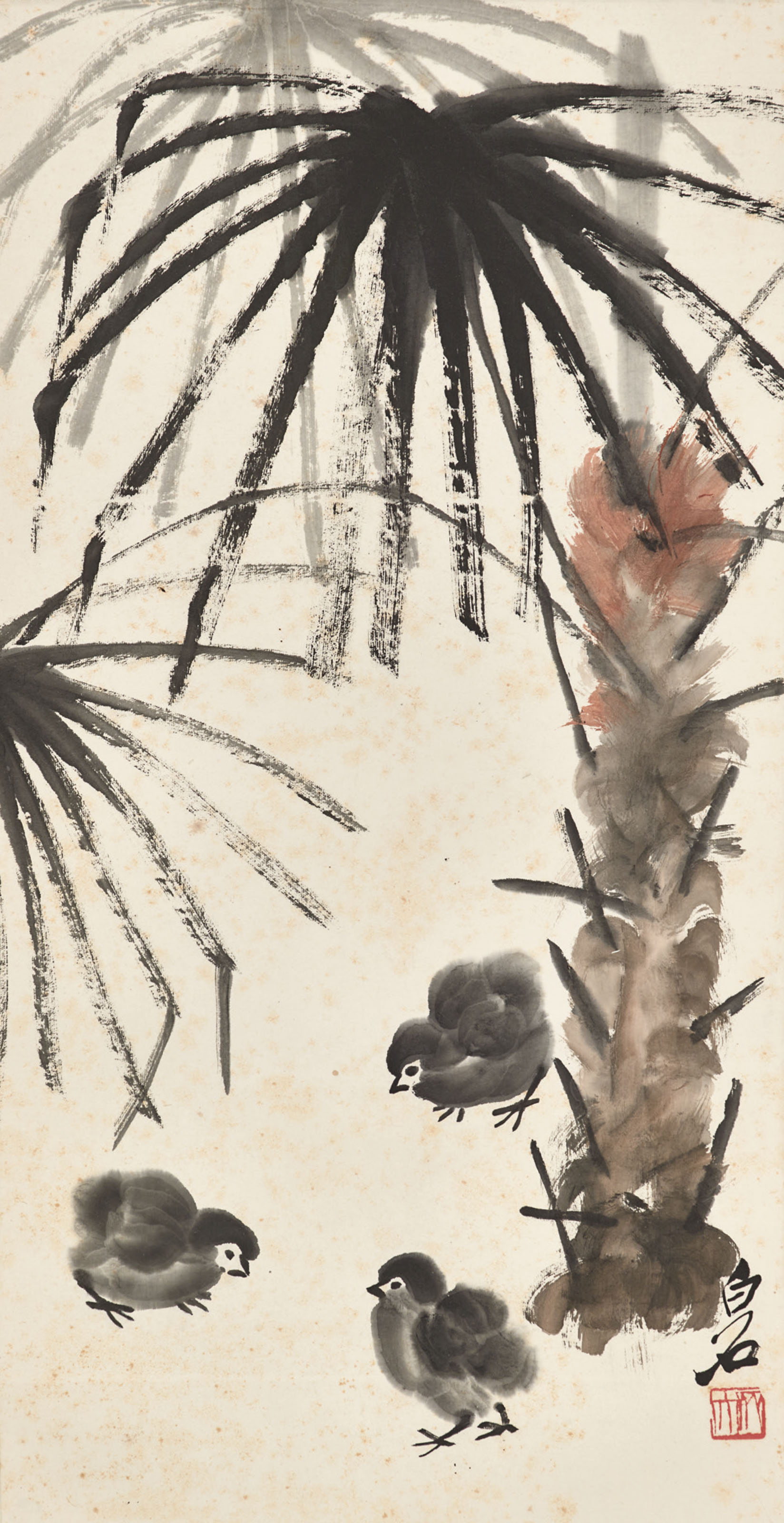 徐悲鴻, 書法對聯水墨紙本鏡框兩幅一九四一年作| Christie's