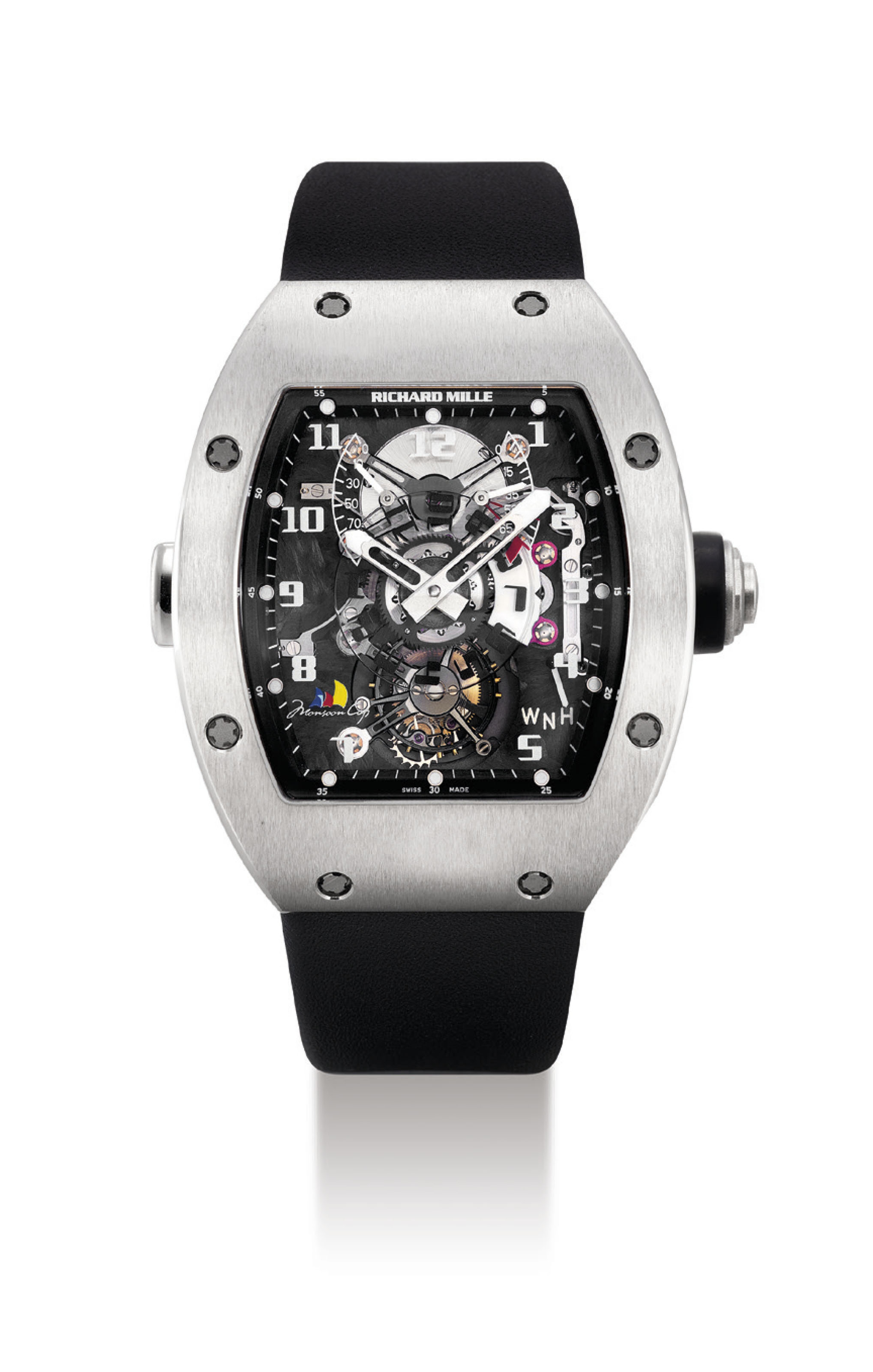 RICHARD MILLE. A FINE AND RARE 18K WHITE GOLD LIMITED EDITION