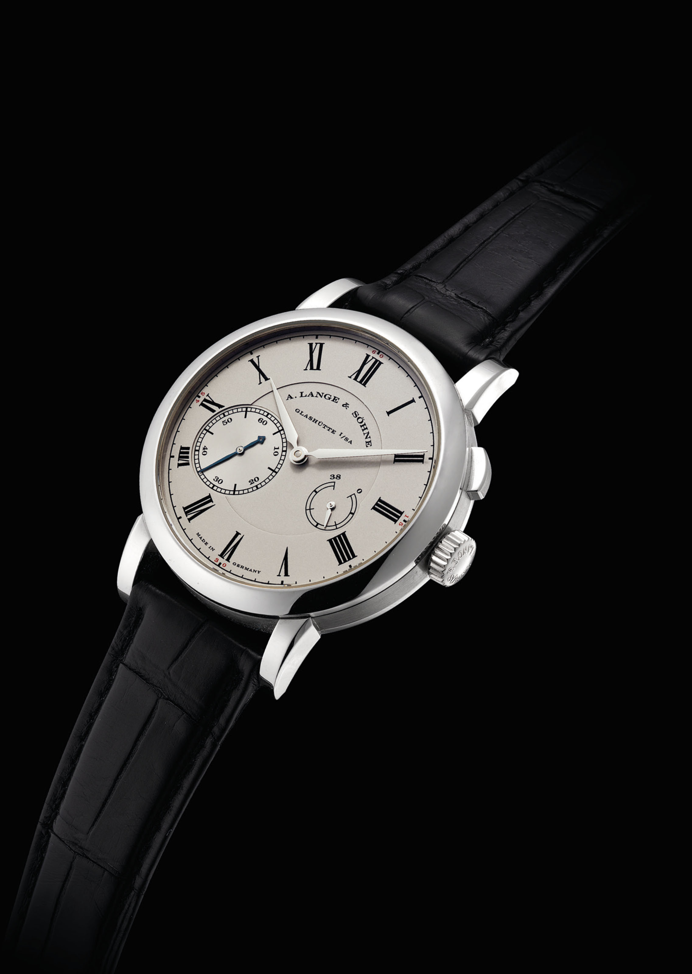 A Lange Sohne A Fine And Very Rare Platinum Limited Edition Wristwatch With Power Reserve
