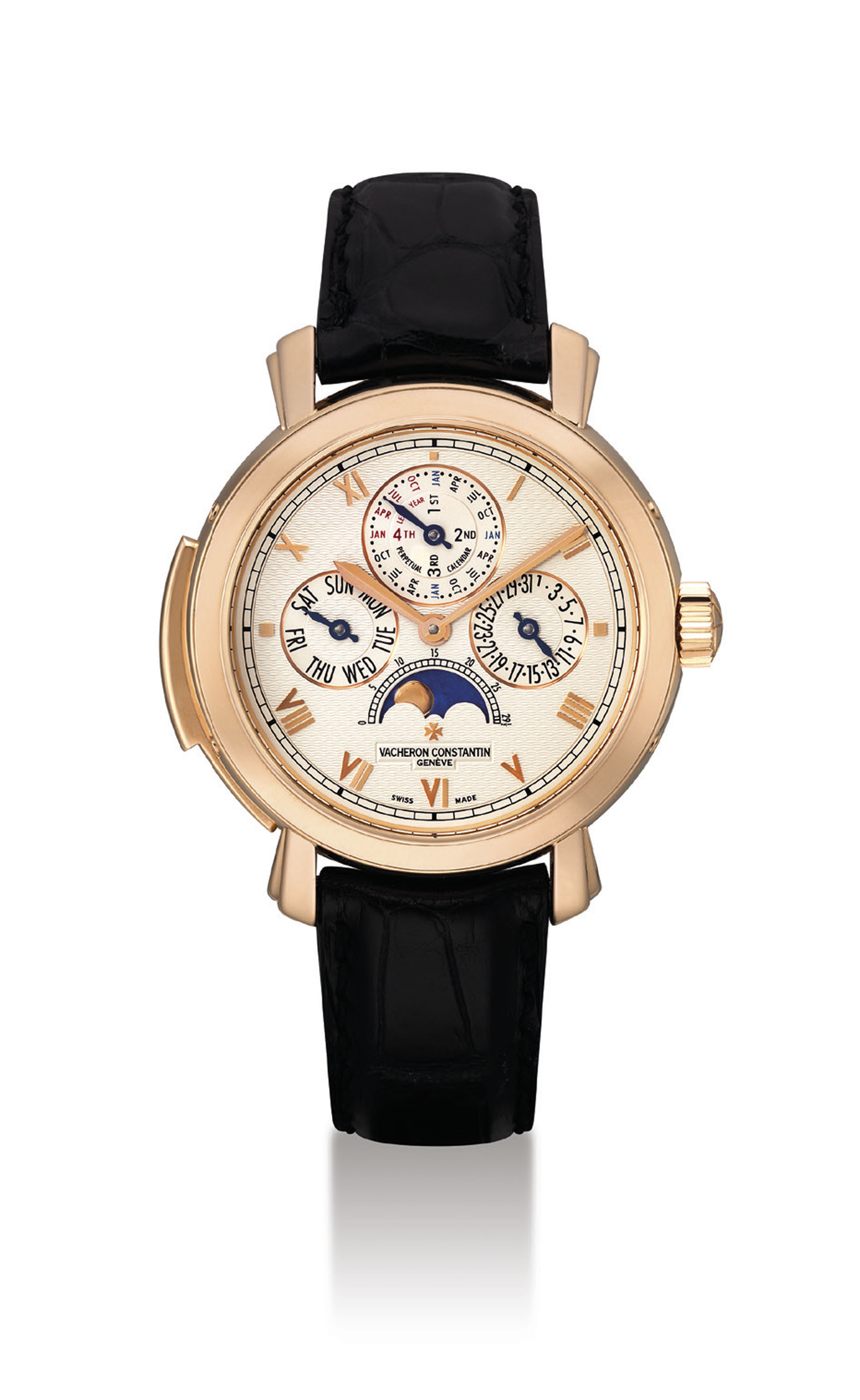VACHERON CONSTANTIN A VERY FINE AND VERY RARE 18K PINK GOLD