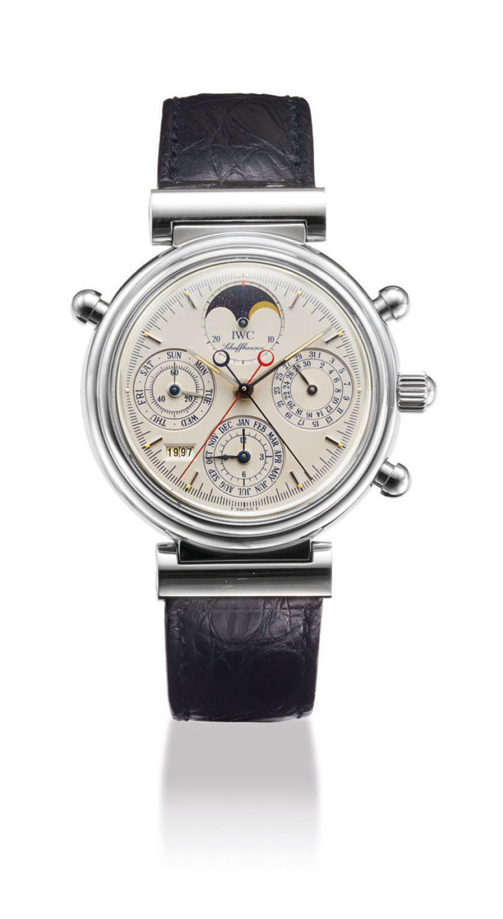 IWC. A FINE PLATINUM LIMITED EDITION AUTOMATIC PERPETUAL CALENDAR SPLIT