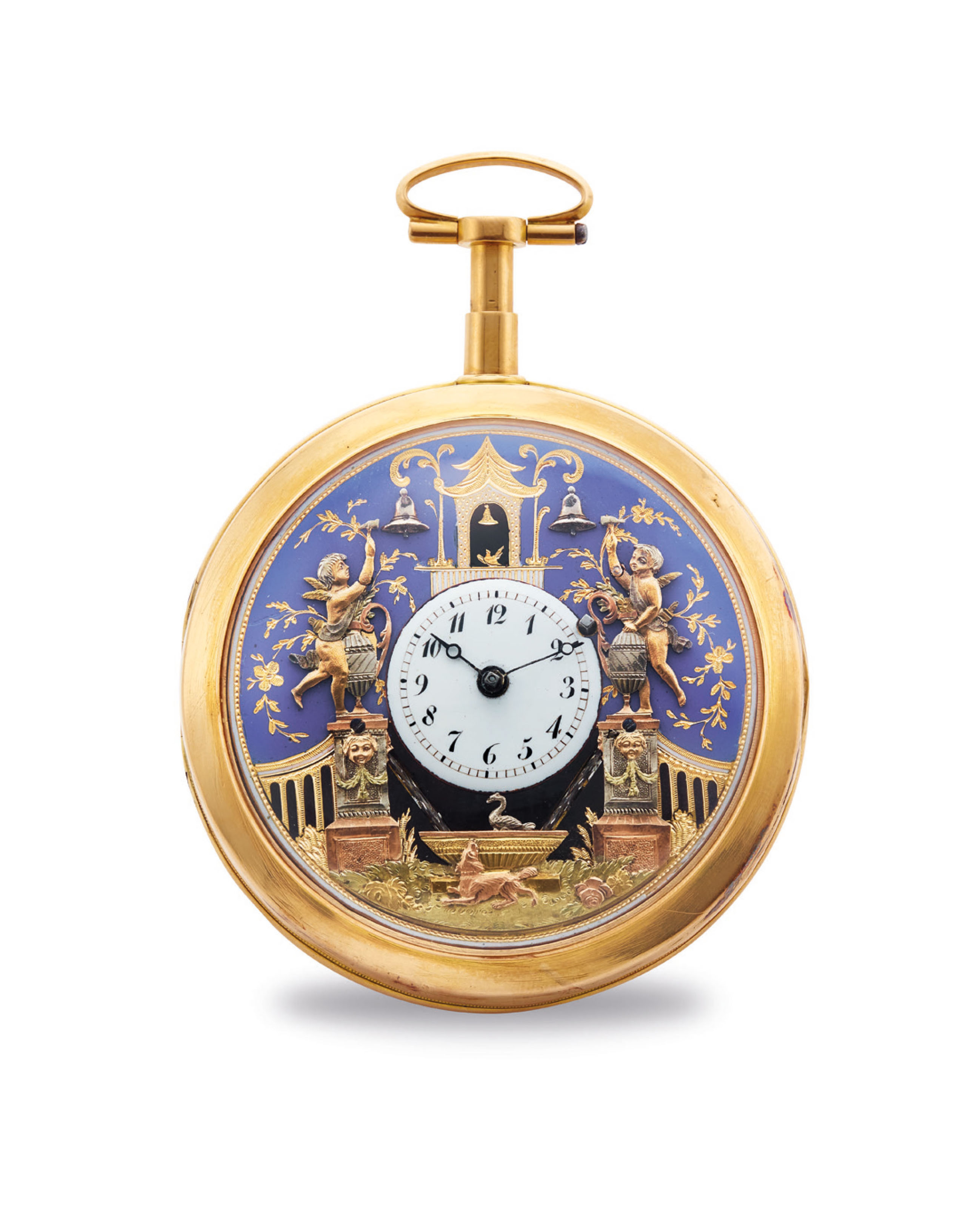 CHEVALIER & COCHET. A FINE, RARE AND ATTRACTIVE 18K PINK GOLD AND