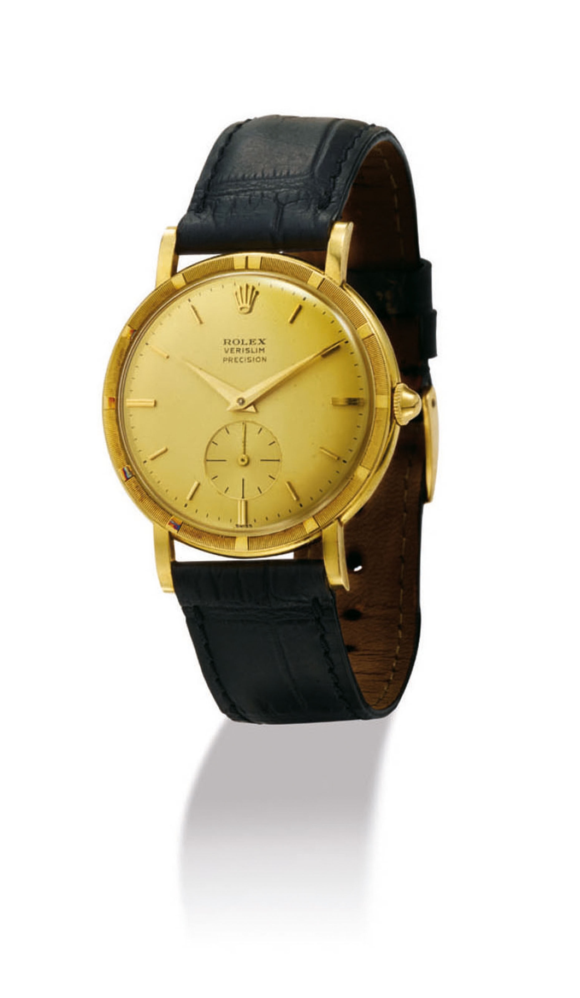 ROLEX. A FINE AND UNUSUAL 18K GOLD ULTRATHIN WRISTWATCH , SIGNED ROLEX