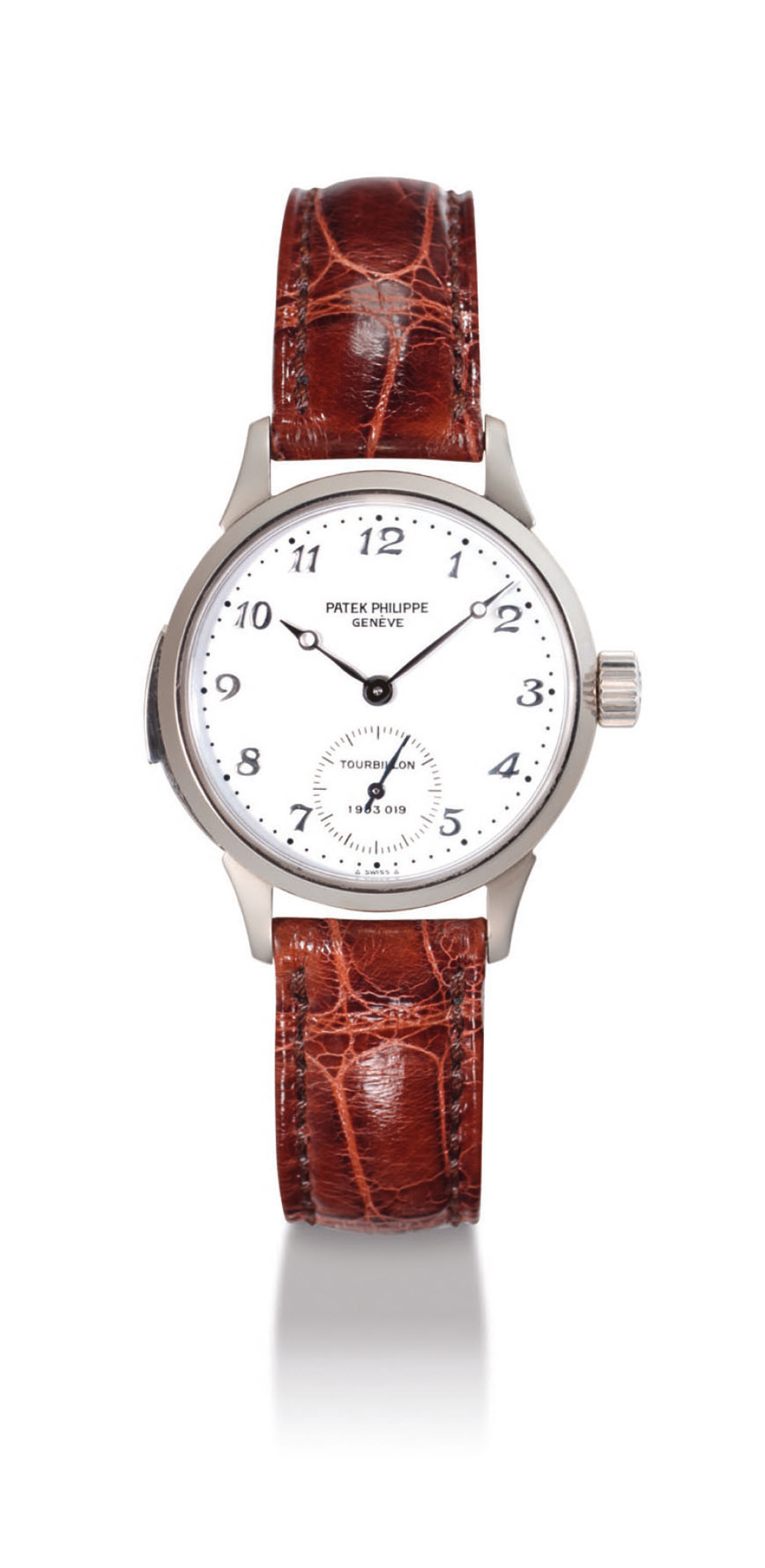 PATEK PHILIPPE. A FINE AND RARE 18K WHITE GOLD LIMITED EDITION