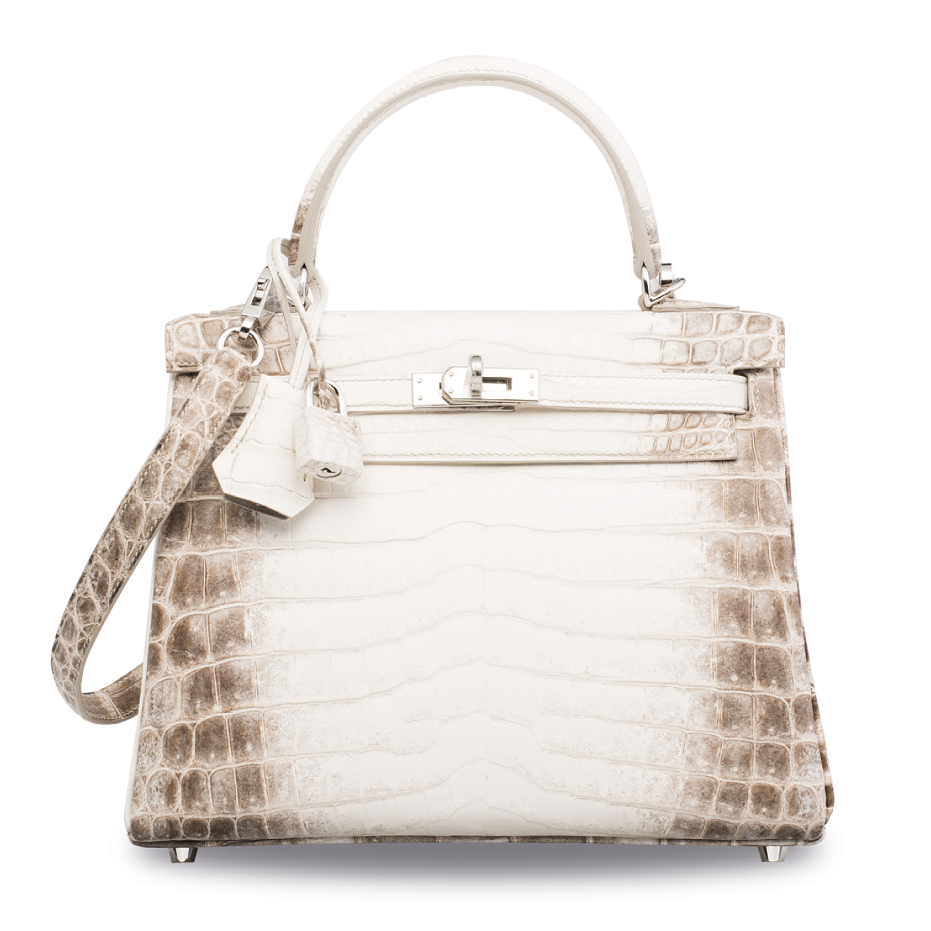 A Rare Matte White Himalaya Niloticus Crocodile Retourne Kelly 25 With Palladium Hardware Hermes 2015 21st Century Bags Christie S