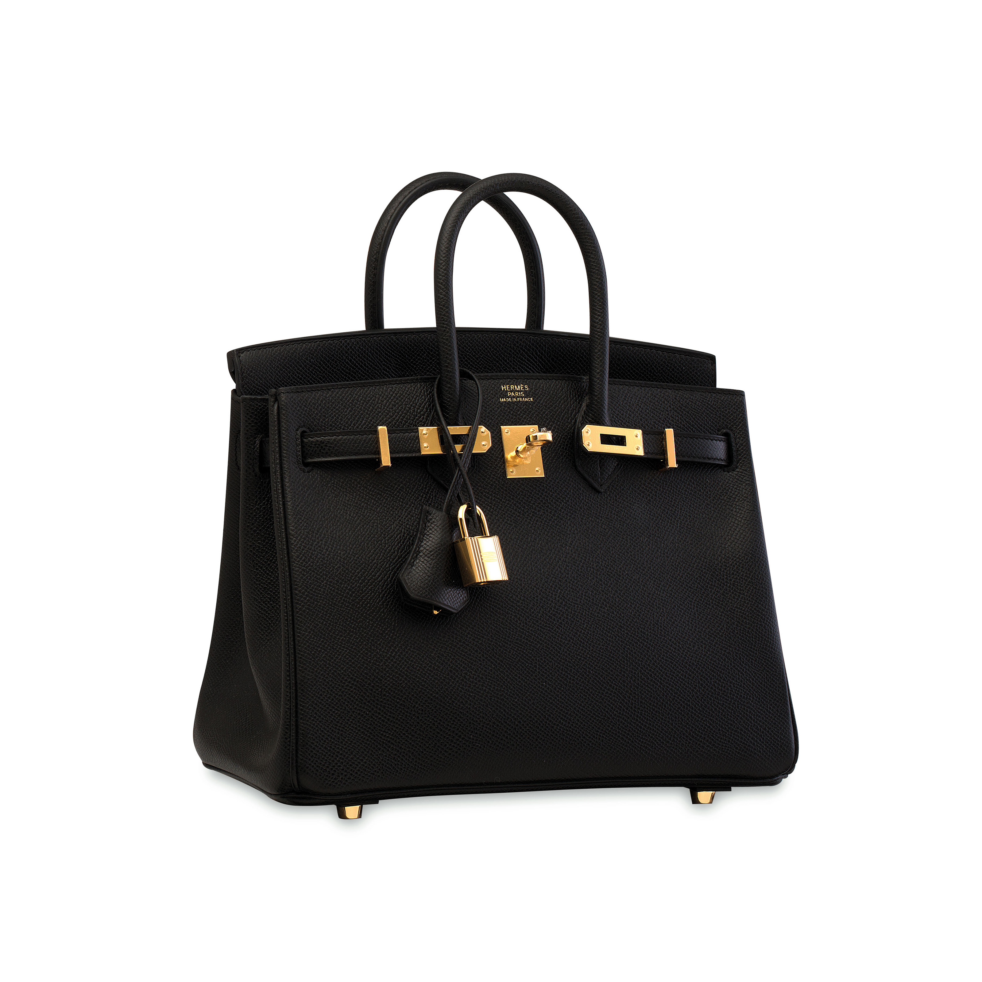 A BLACK EPSOM LEATHER BIRKIN 25 WITH GOLD HARDWARE HERM S 2016