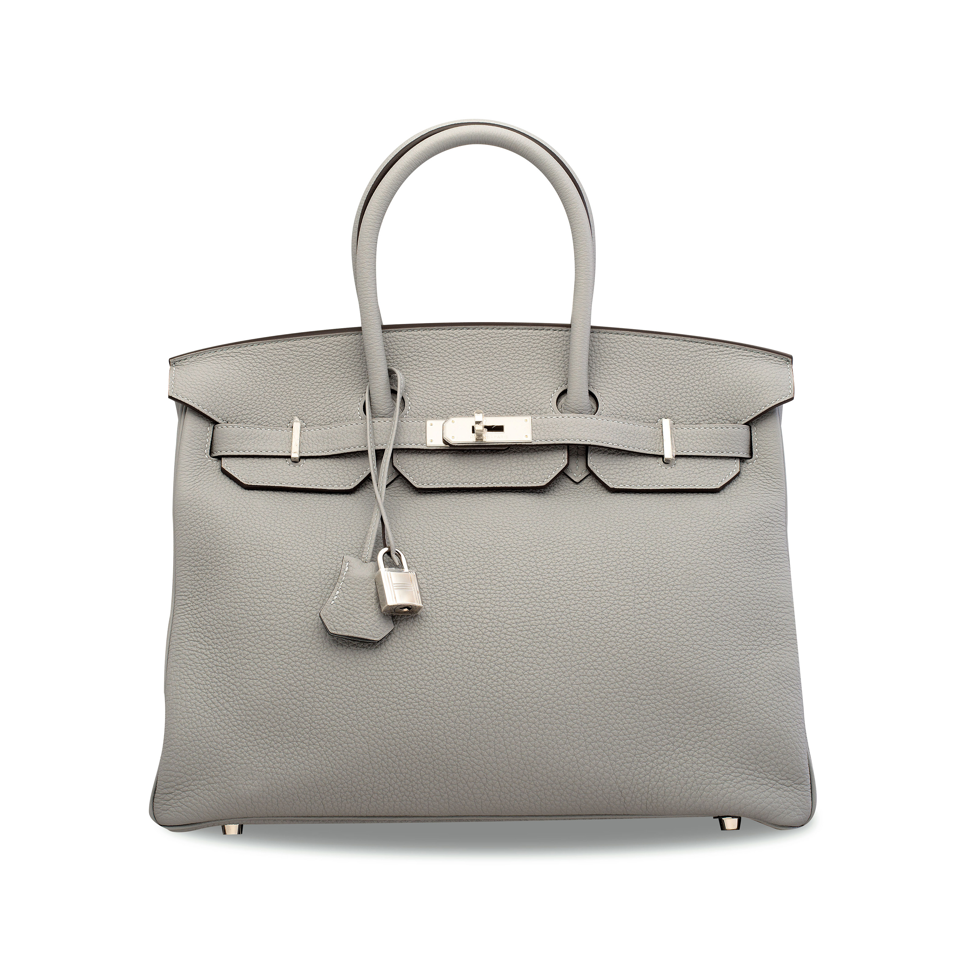 A BLEU GLACIER CLÃMENCE LEATHER BIRKIN 35 WITH PALLADIUM HARDWARE , HERMÃS, 2015 | Christie's