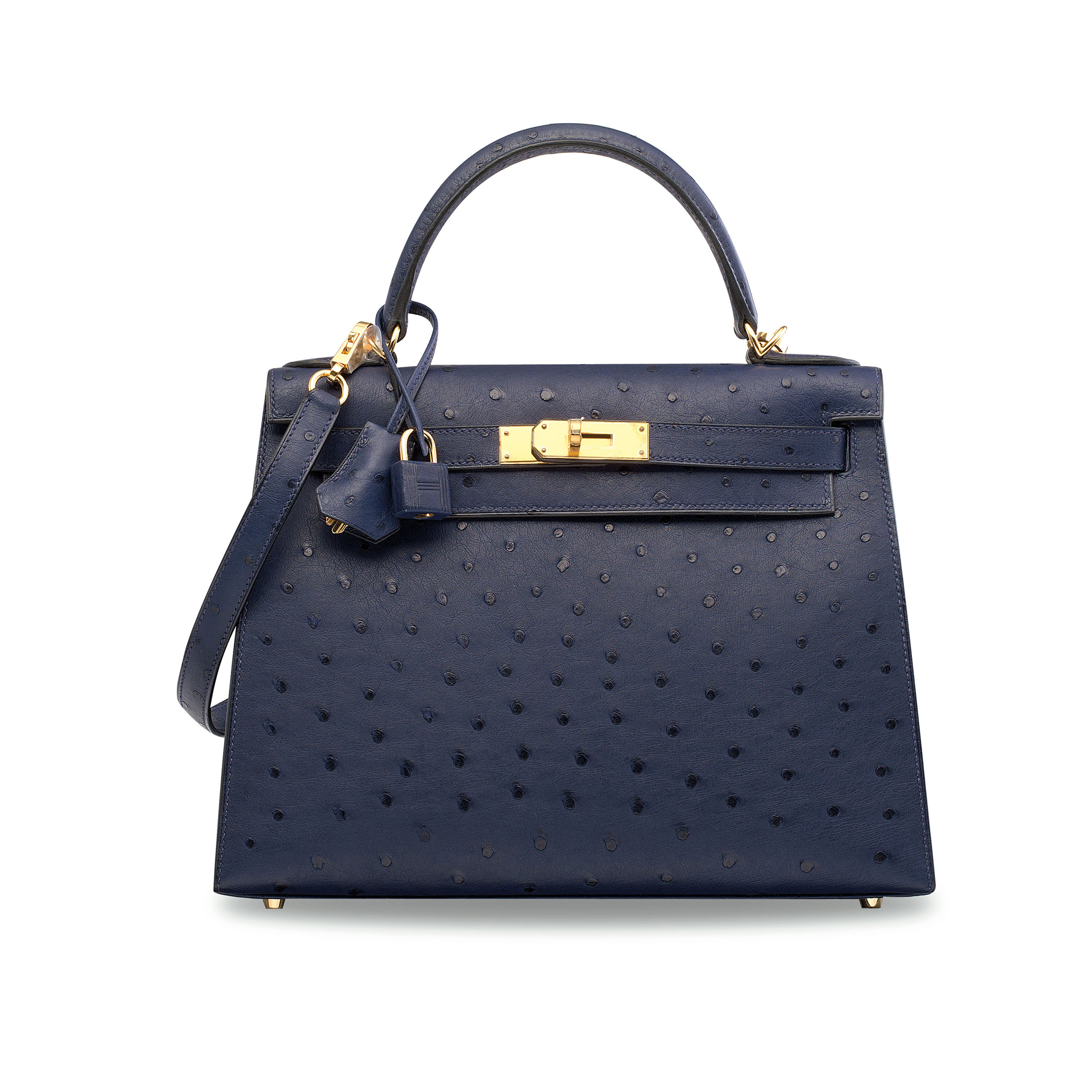 Hermes Birkin Bag in Blue Iris Ostrich Skin