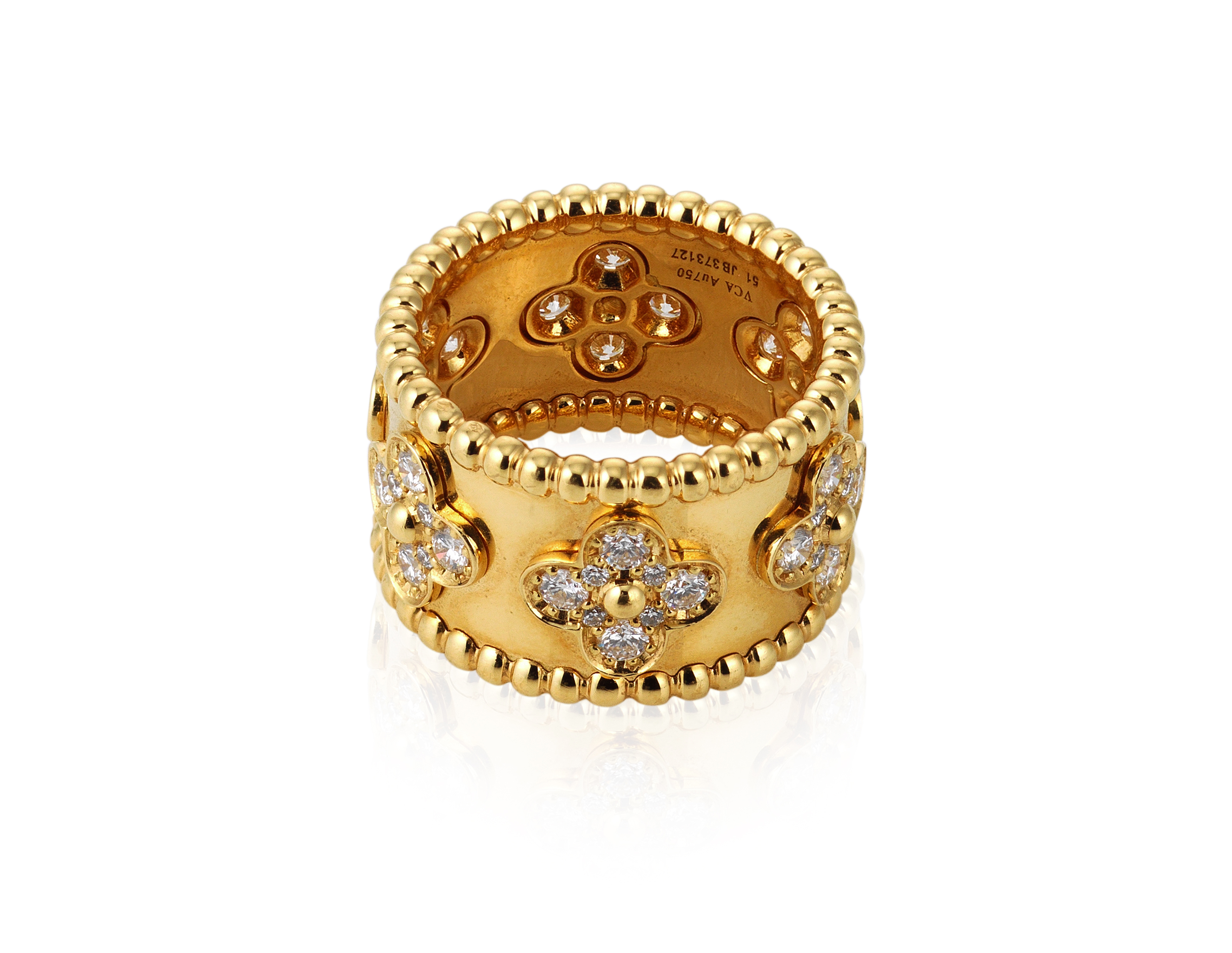 VAN CLEEF ARPELS DIAMOND 'PERLÉE CLOVER' RING, Christie's