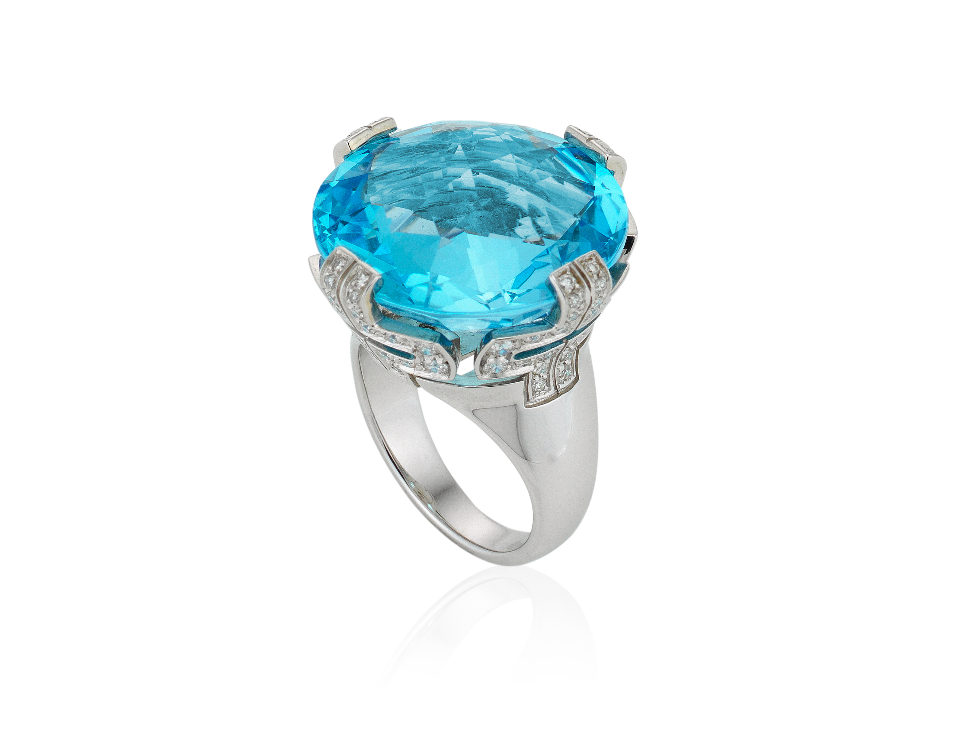 BULGARI TOPAZ AND DIAMOND 'PARENTESI' RING, Christie's