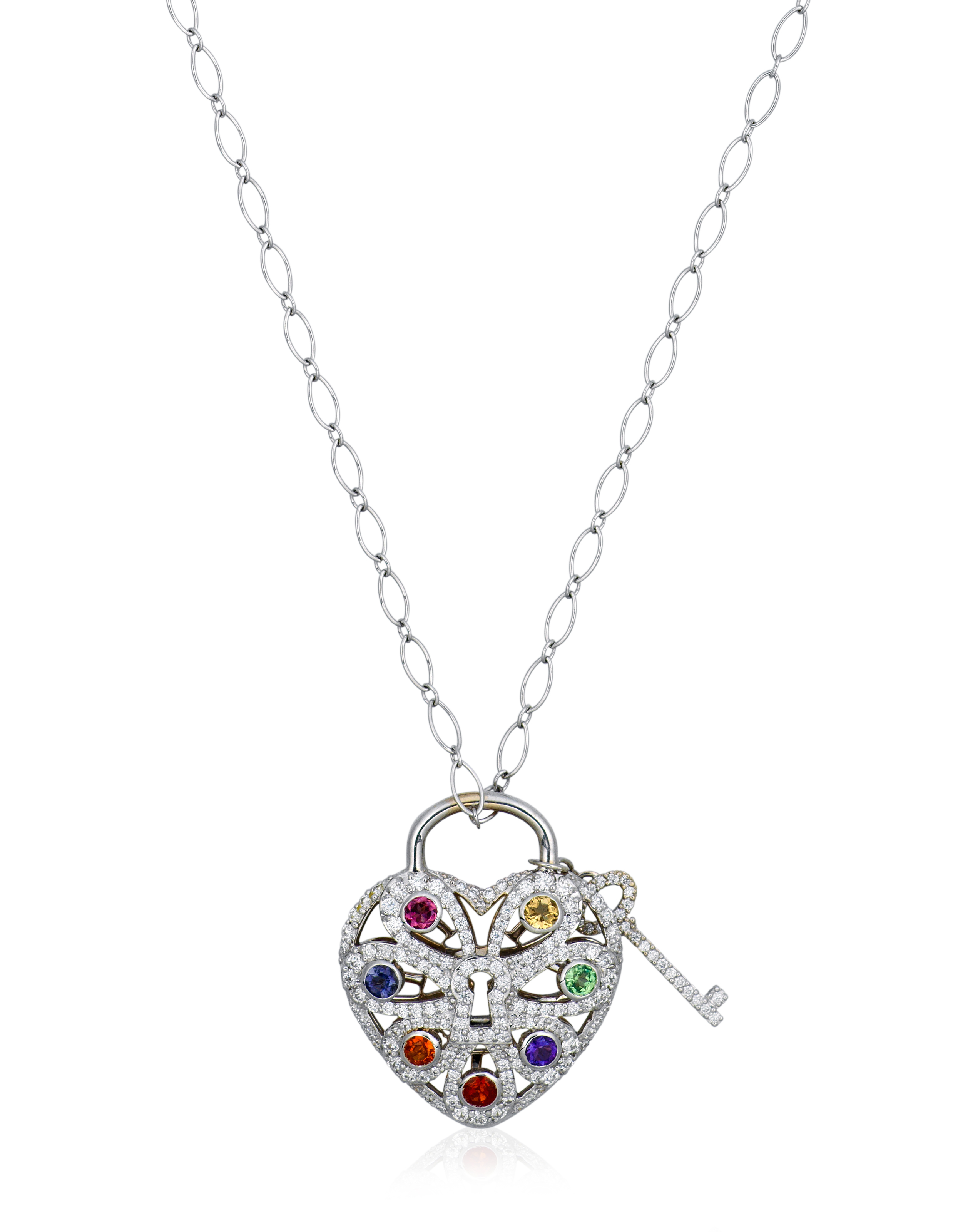 Multi gem necklace clearance