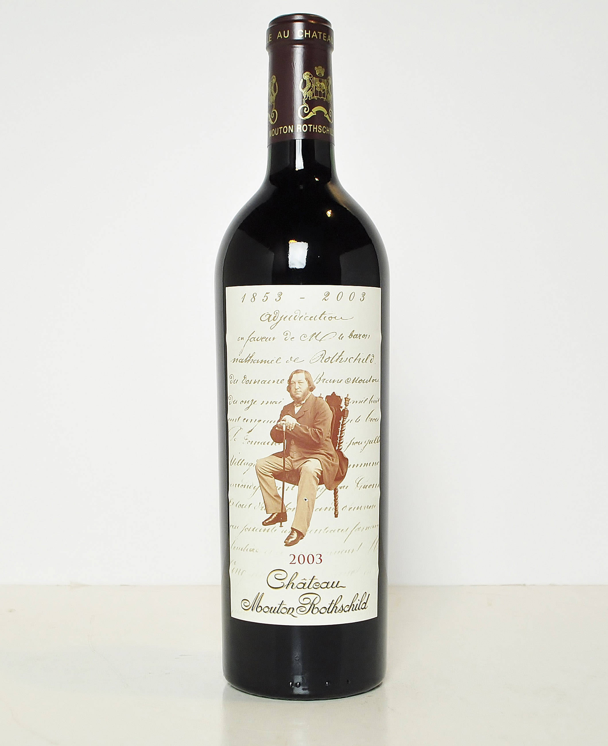 1 B CHÂTEAU MOUTON ROTHSCHILD (contre-étiquette tachée), GCC