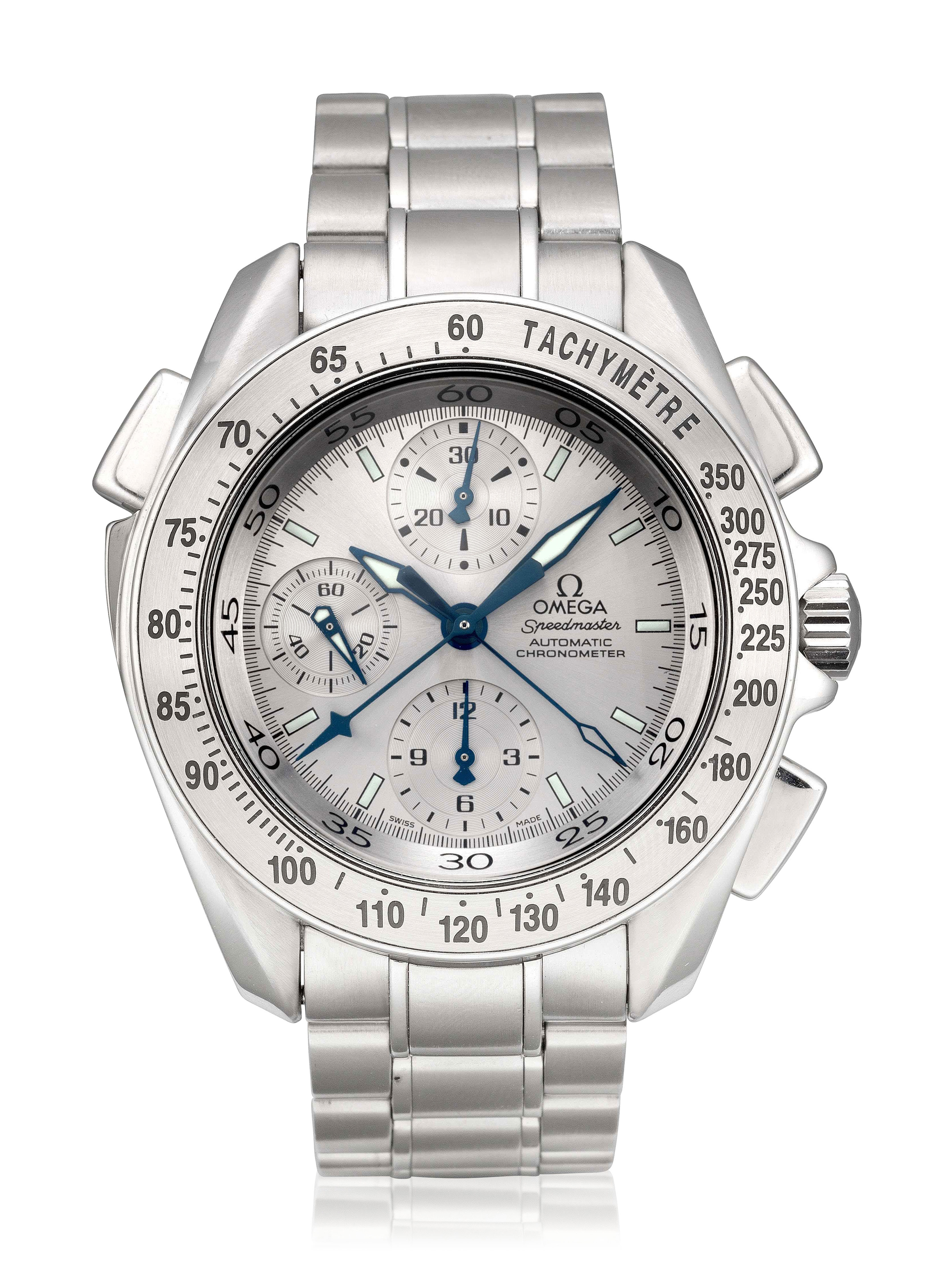 SPEEDMASTER SPLIT SECONDS CHRONOGRAPH WITH BRACELET AND SILVERED DIAL OMEGA