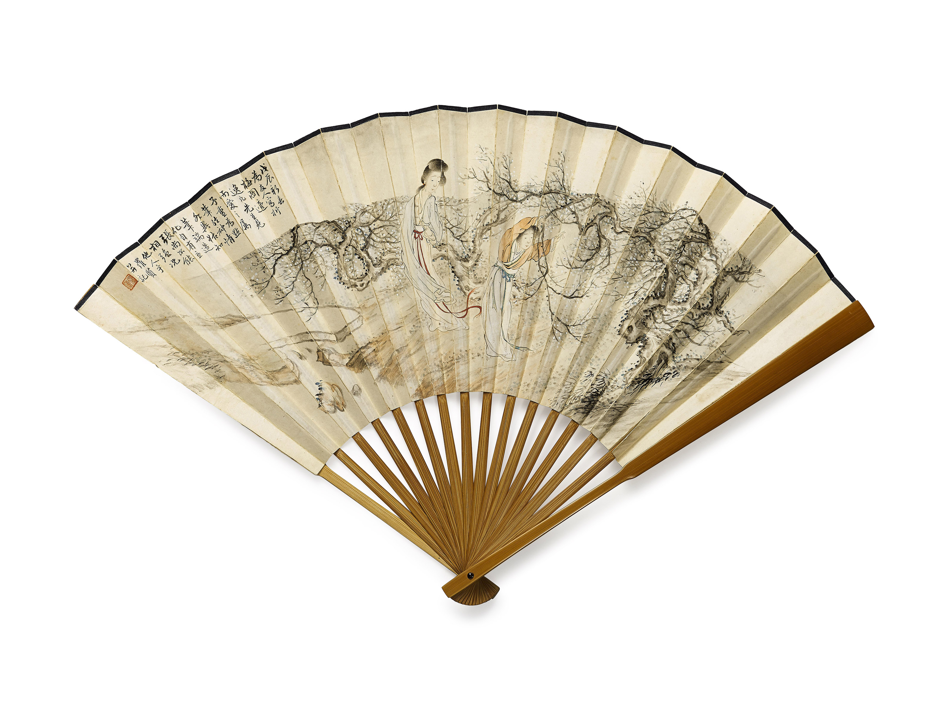 清竹雕松亭高士图笔筒, QING DYNASTY (1644-1911) | Christie's