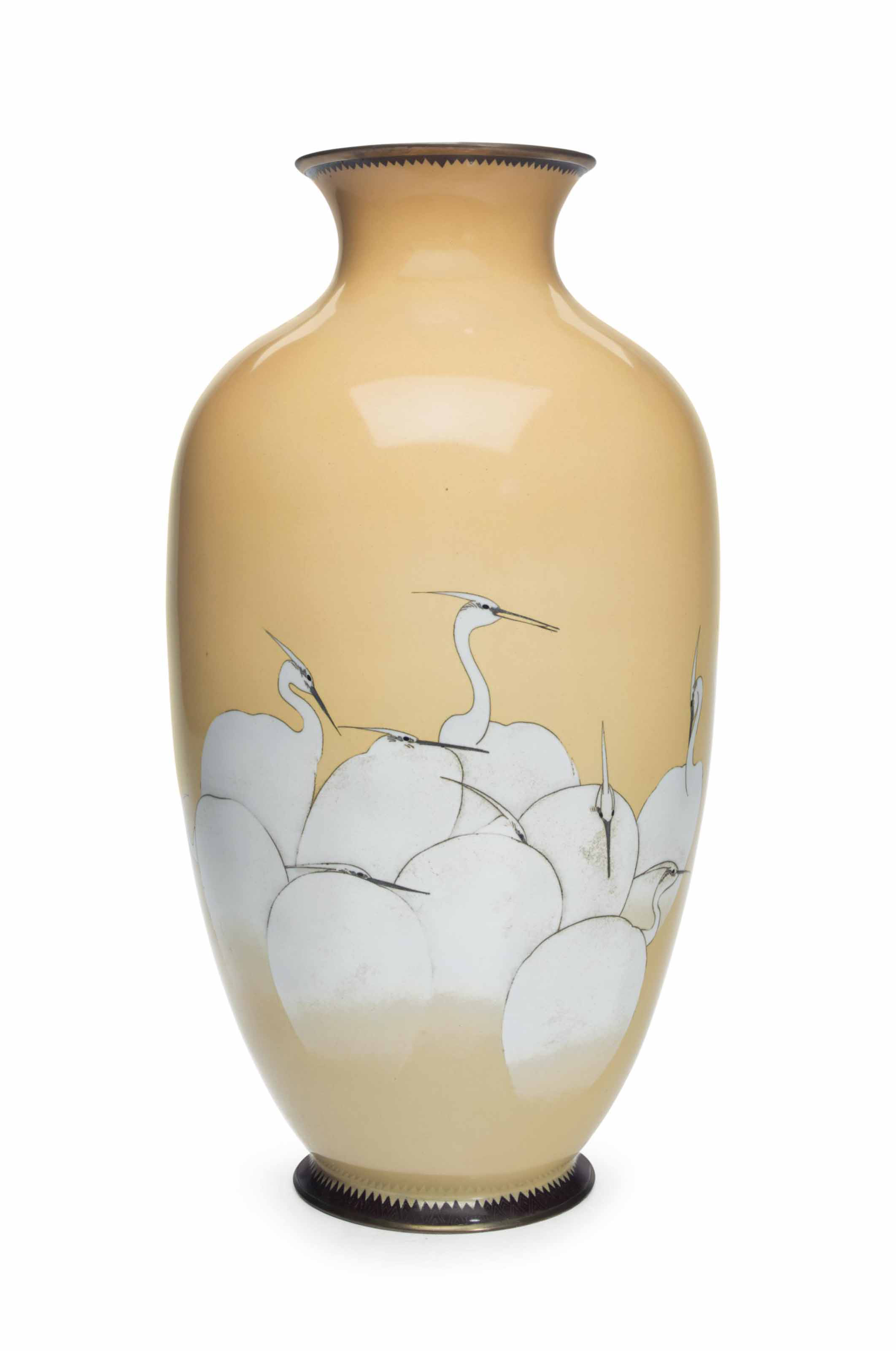 A JAPANESE ENAMEL LARGE VASE , EARLY 20TH CENTURY Christie's
