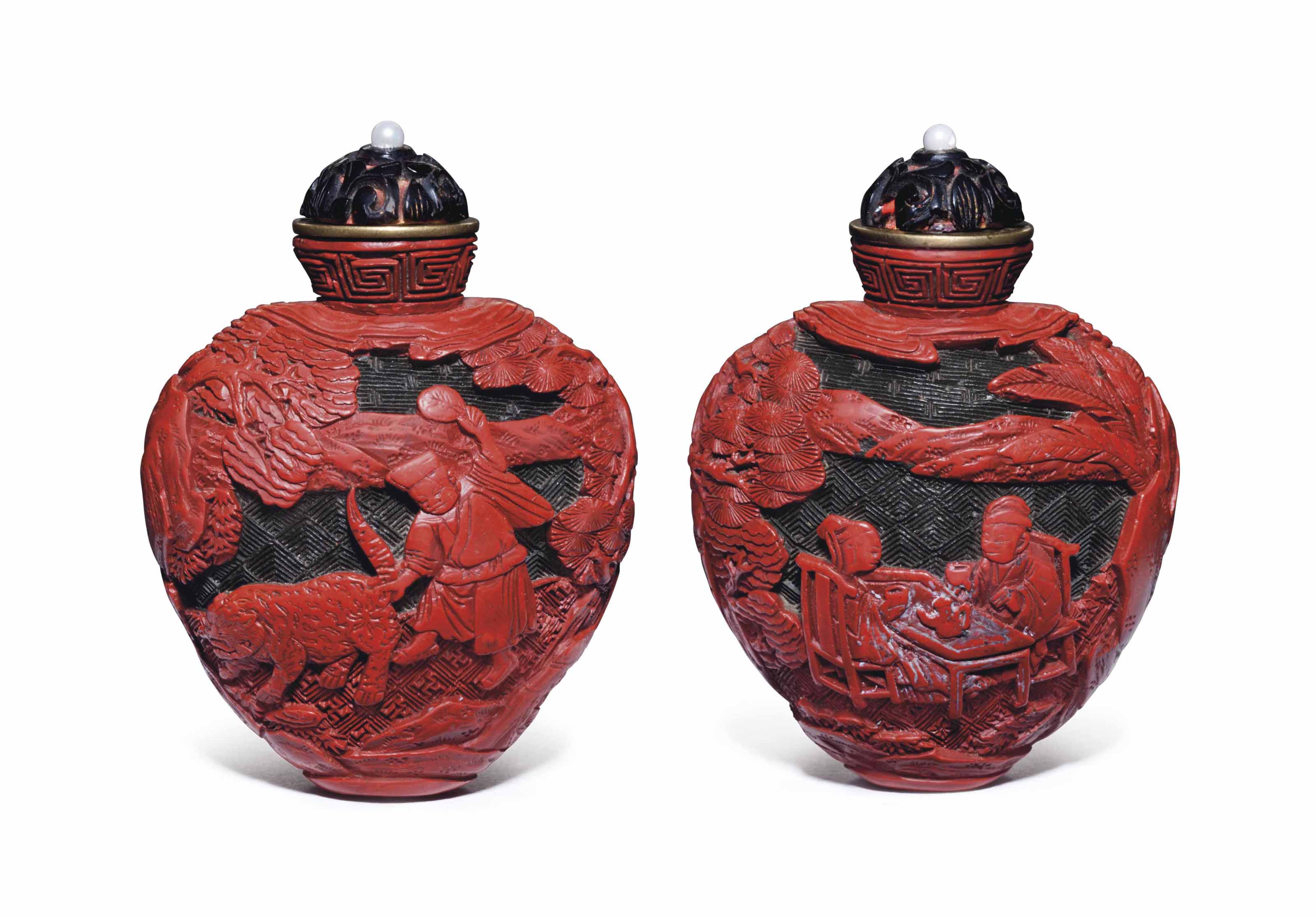 清道光御製琺瑯彩蟈蟈紋鼻煙壺礬紅四字篆書款, IMPERIAL, JINGDEZHEN