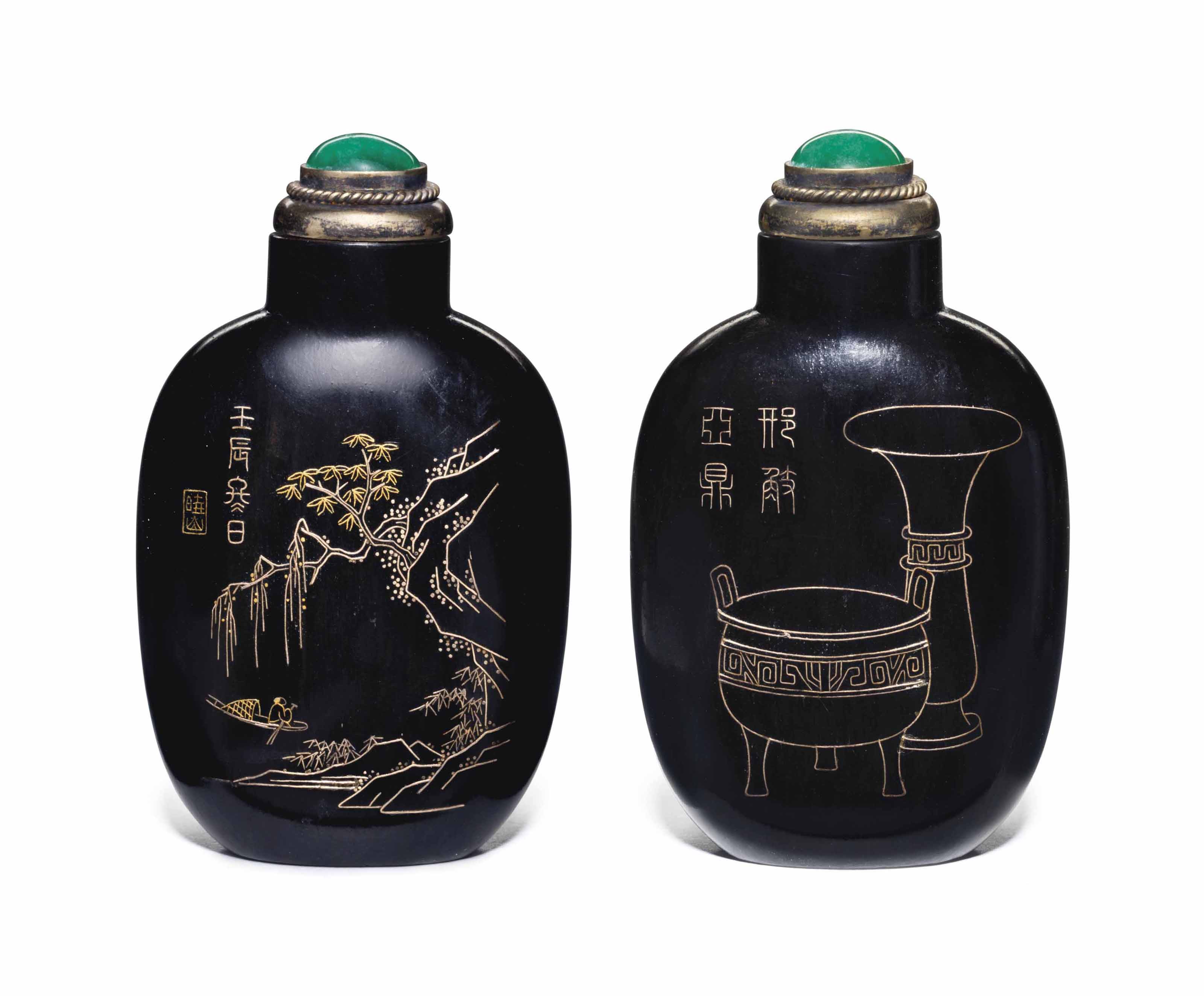 清道光御製琺瑯彩蟈蟈紋鼻煙壺礬紅四字篆書款, IMPERIAL, JINGDEZHEN