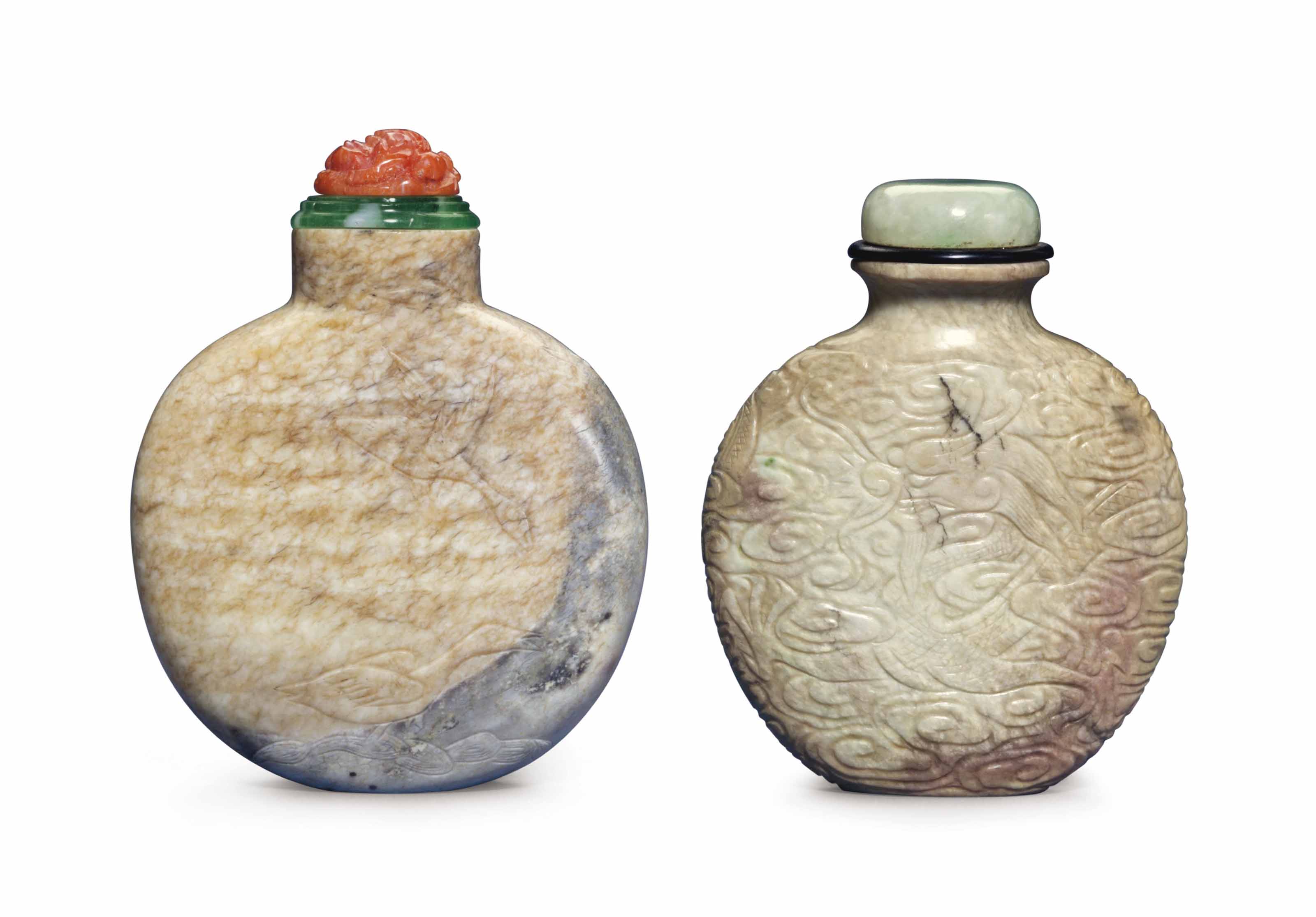1780-1860年皮影瑪瑙「連生貴子」圖鼻煙壺, 1780-1860 | Christie's